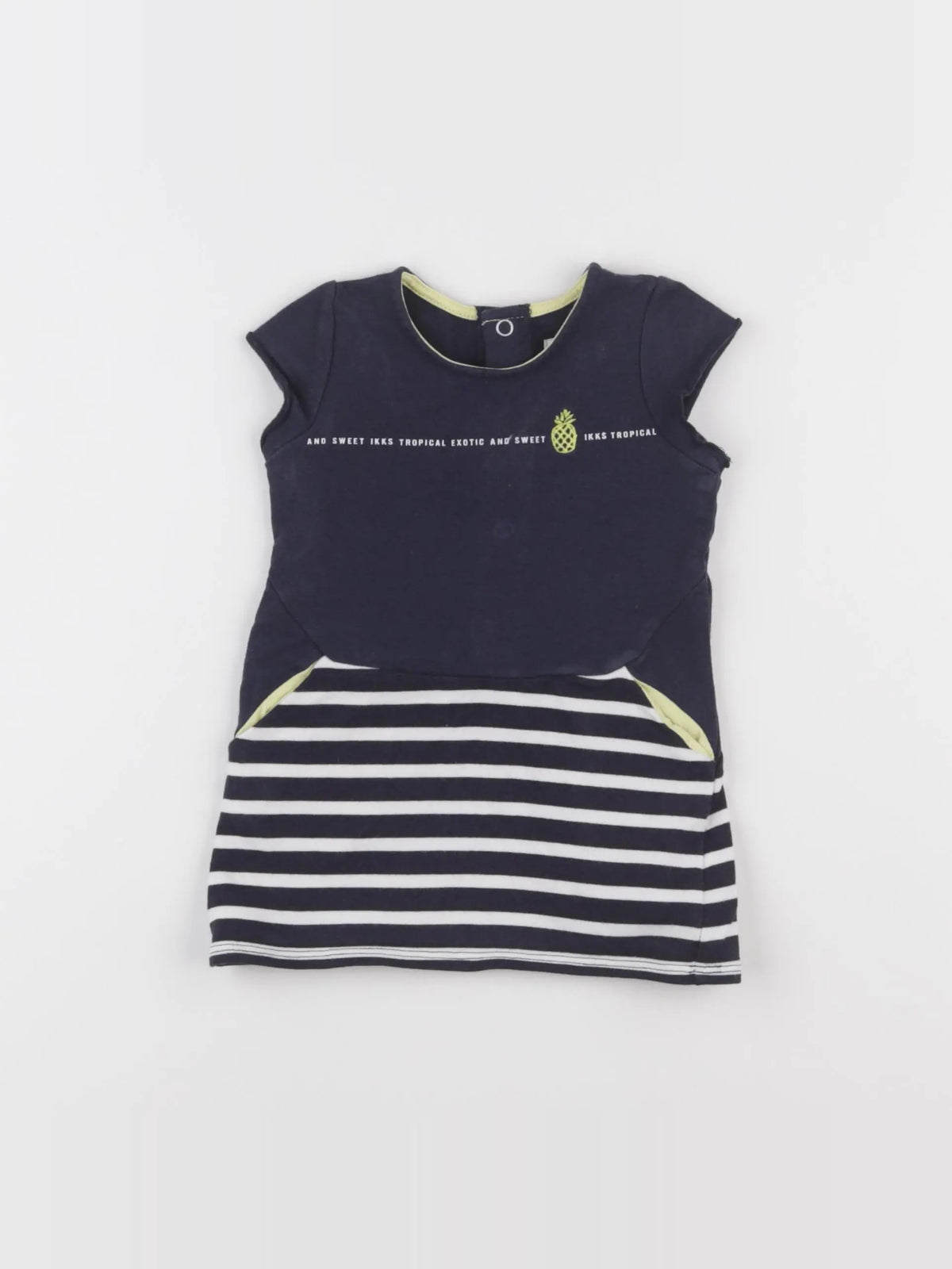 IKKS - robe bleu, blanc - 6 mois
