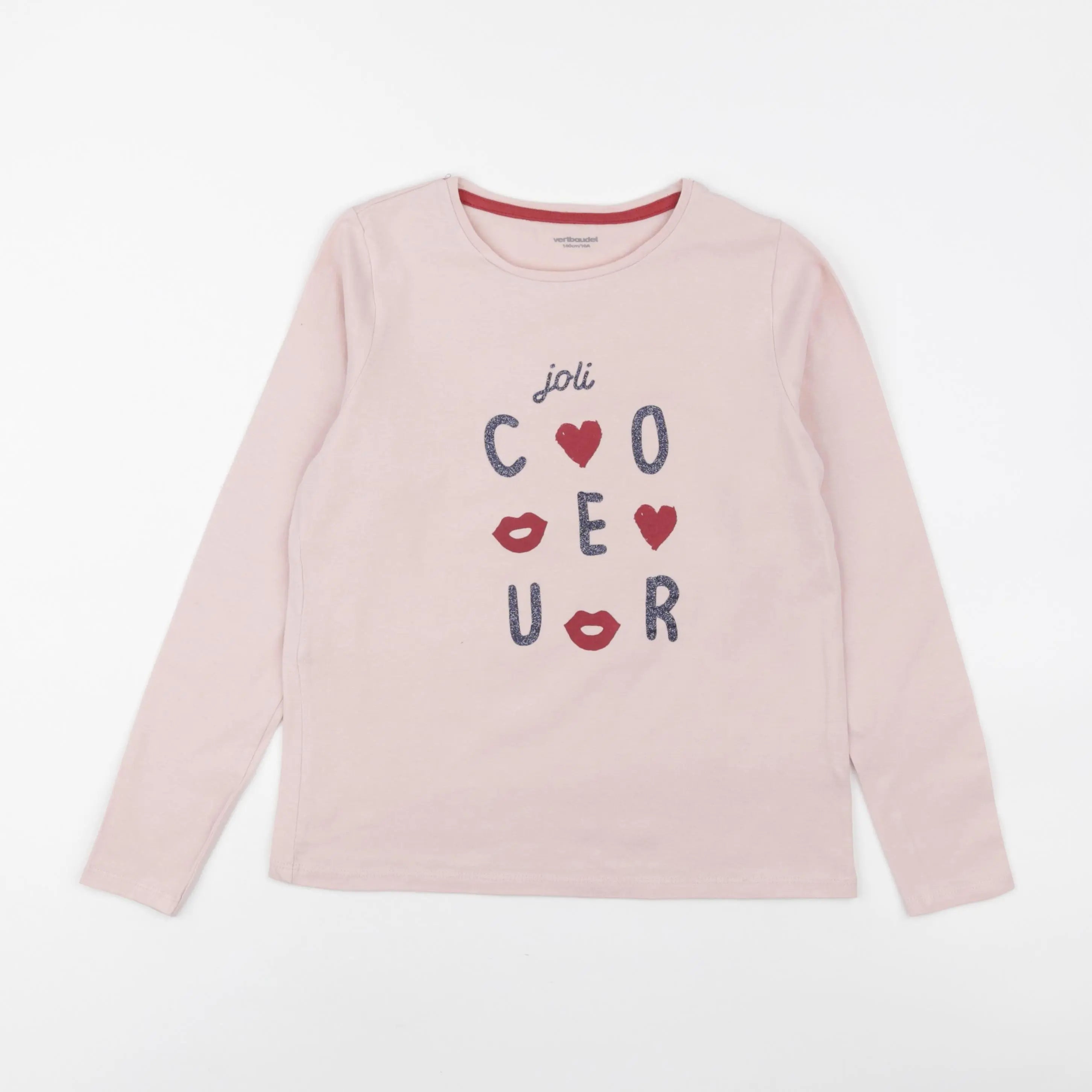 Vertbaudet - tee-shirt rose - 10 ans