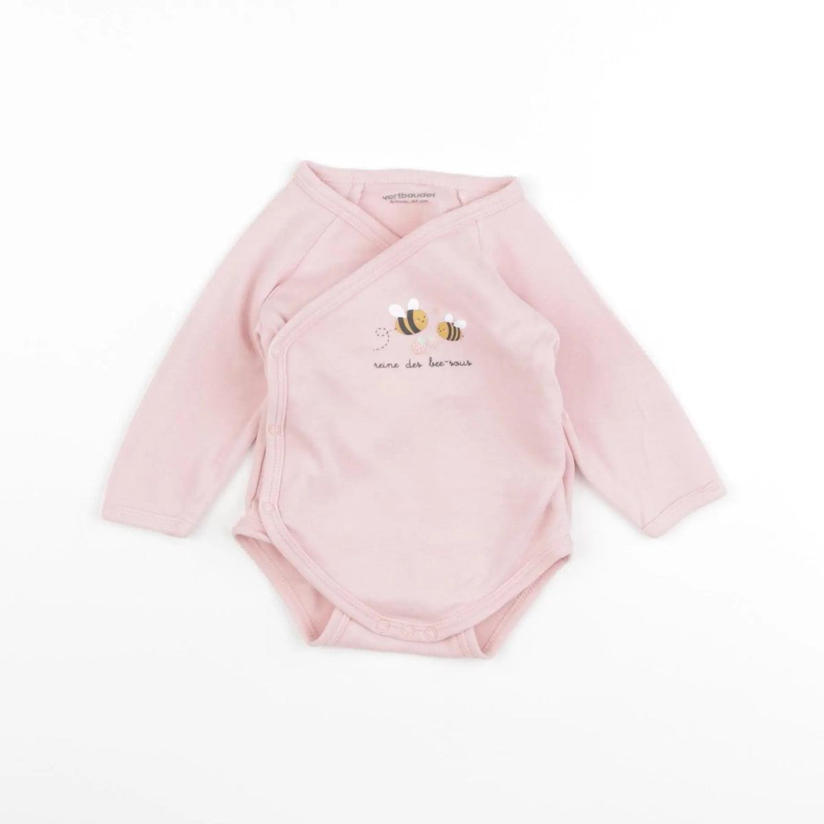 Vertbaudet - body rose - 6 mois