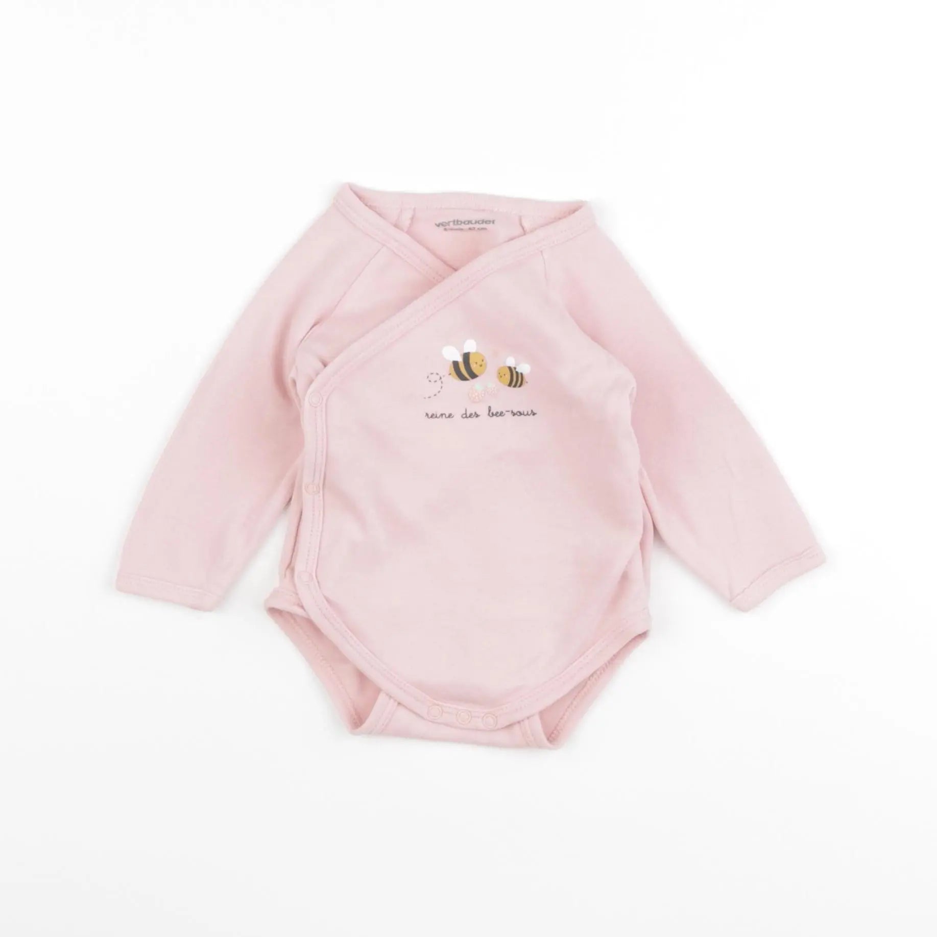 Vertbaudet - body rose - 6 mois