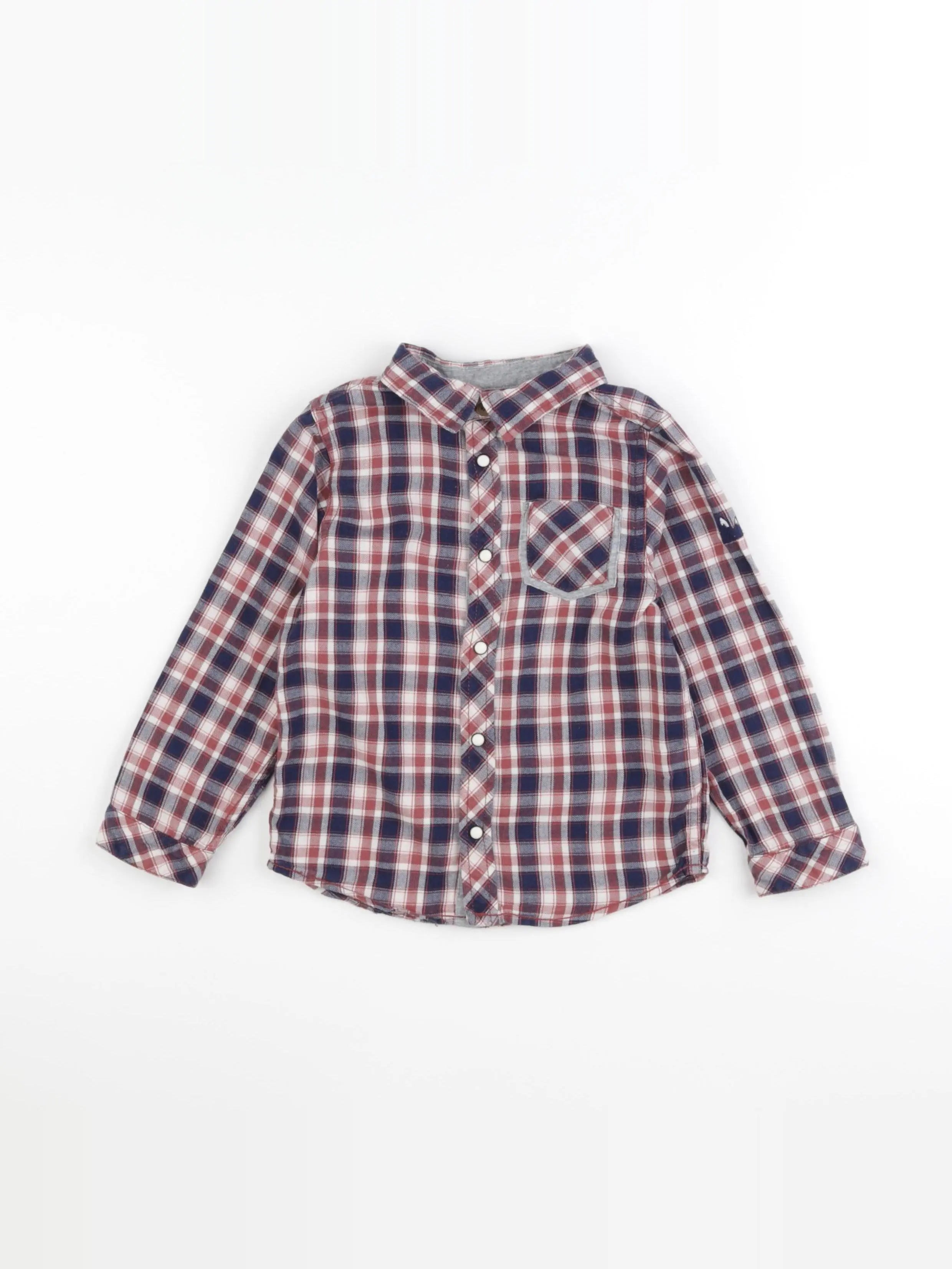 Cadet Rousselle - chemise rouge, bleu - 4 ans