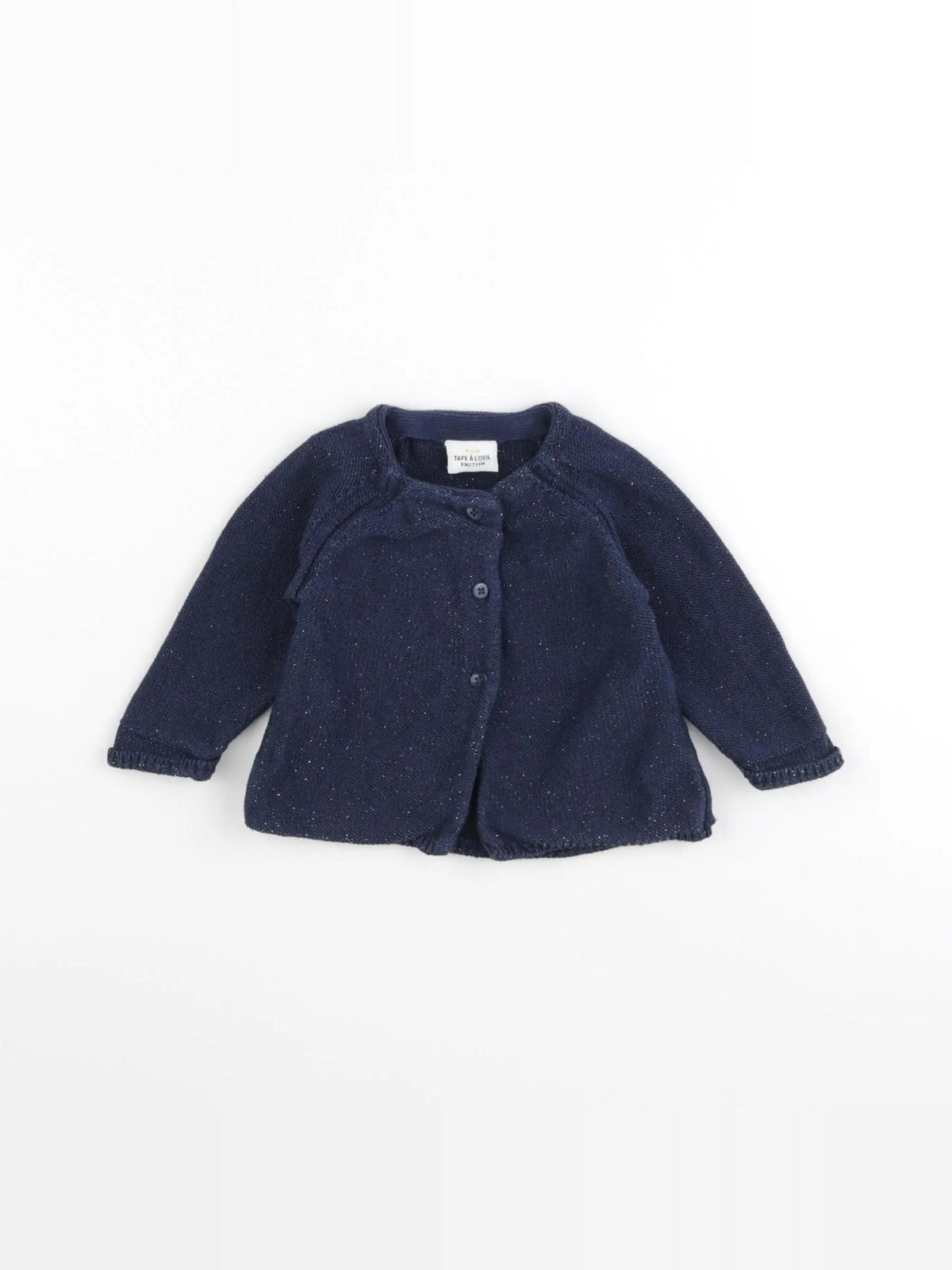 Tape à l'oeil - gilet bleu, argent - 9 mois