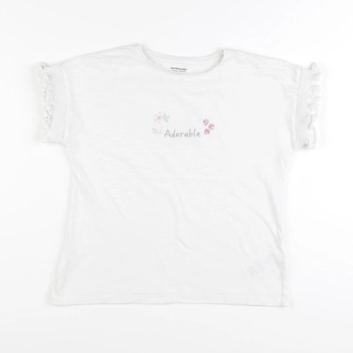 Vertbaudet - tee-shirt blanc - 10 ans