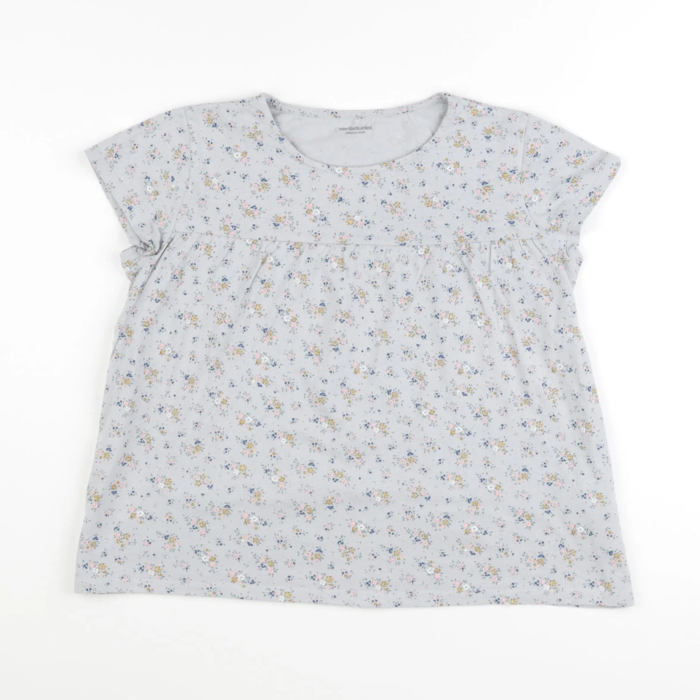 Vertbaudet - tee-shirt bleu - 10 ans