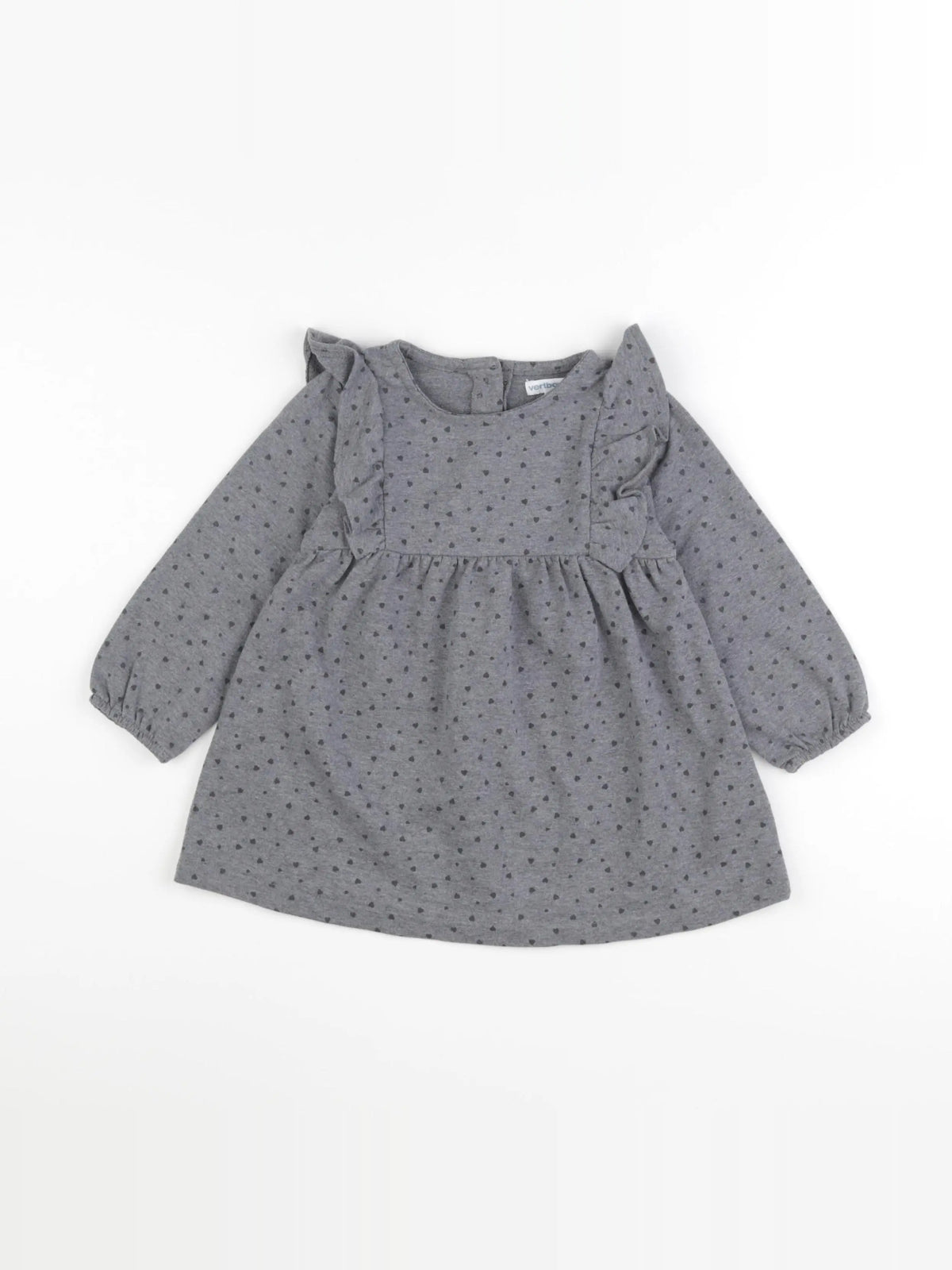 Vertbaudet - robe gris - 24 mois