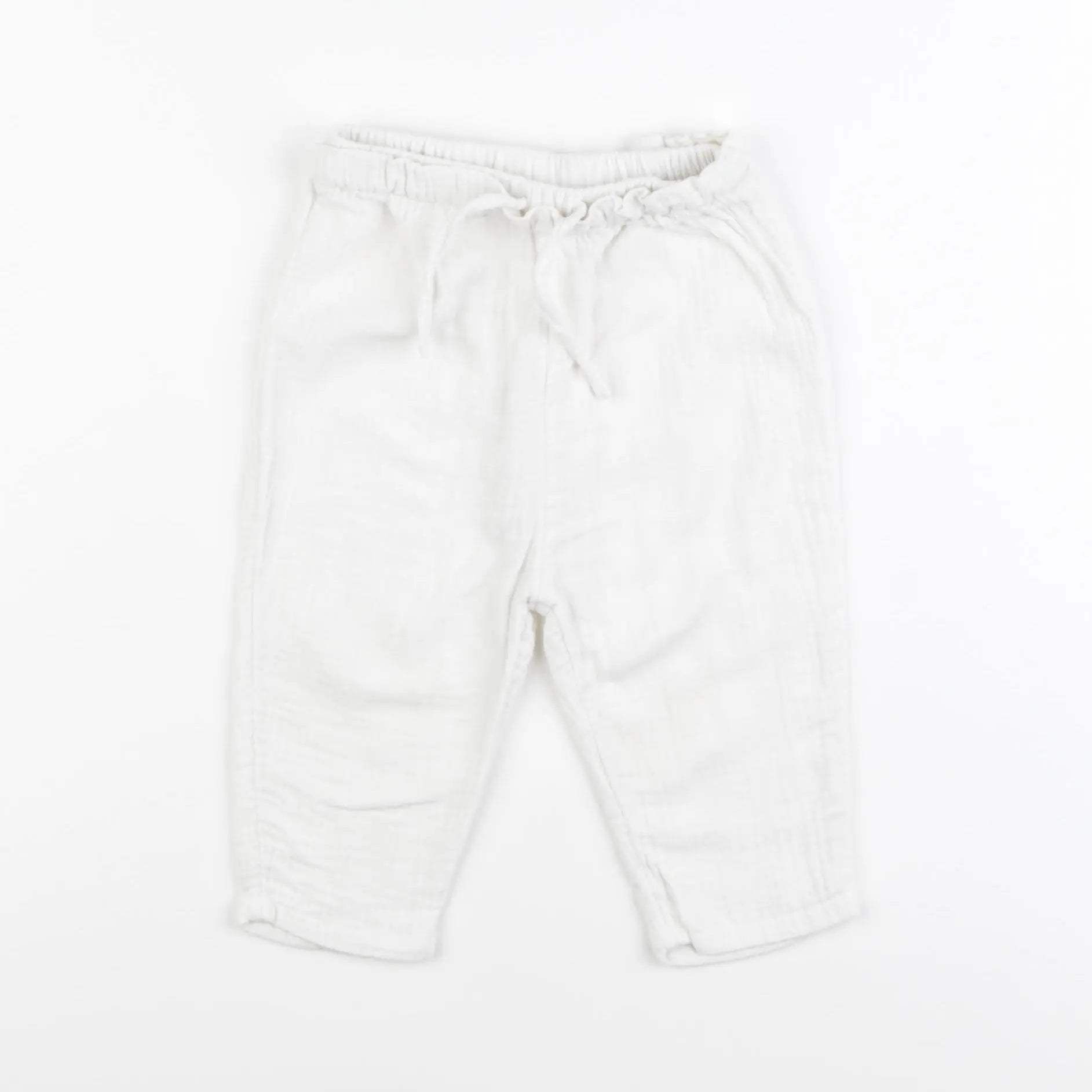 Vertbaudet - pantalon blanc - 12 mois