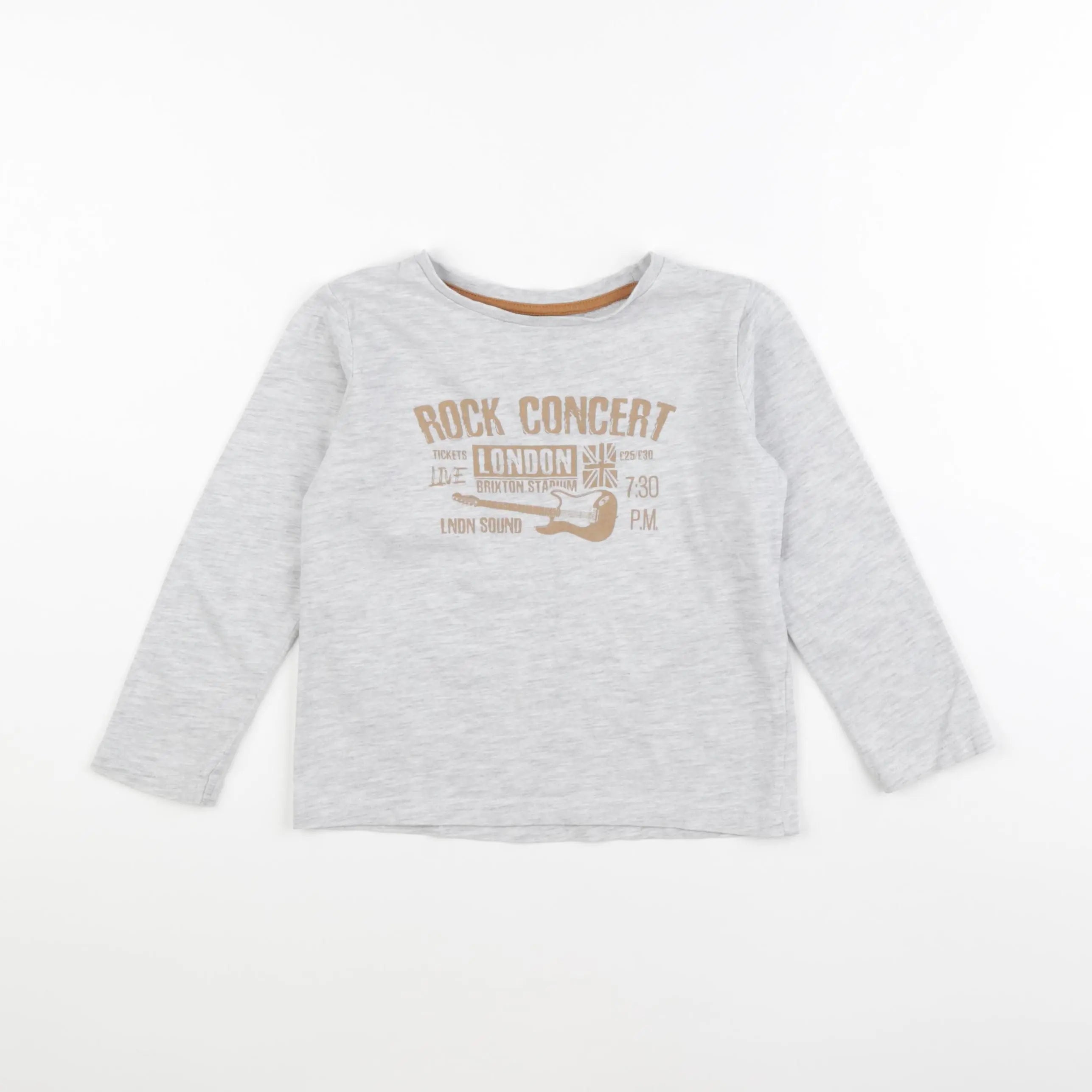 Vertbaudet - tee-shirt gris - 4 ans