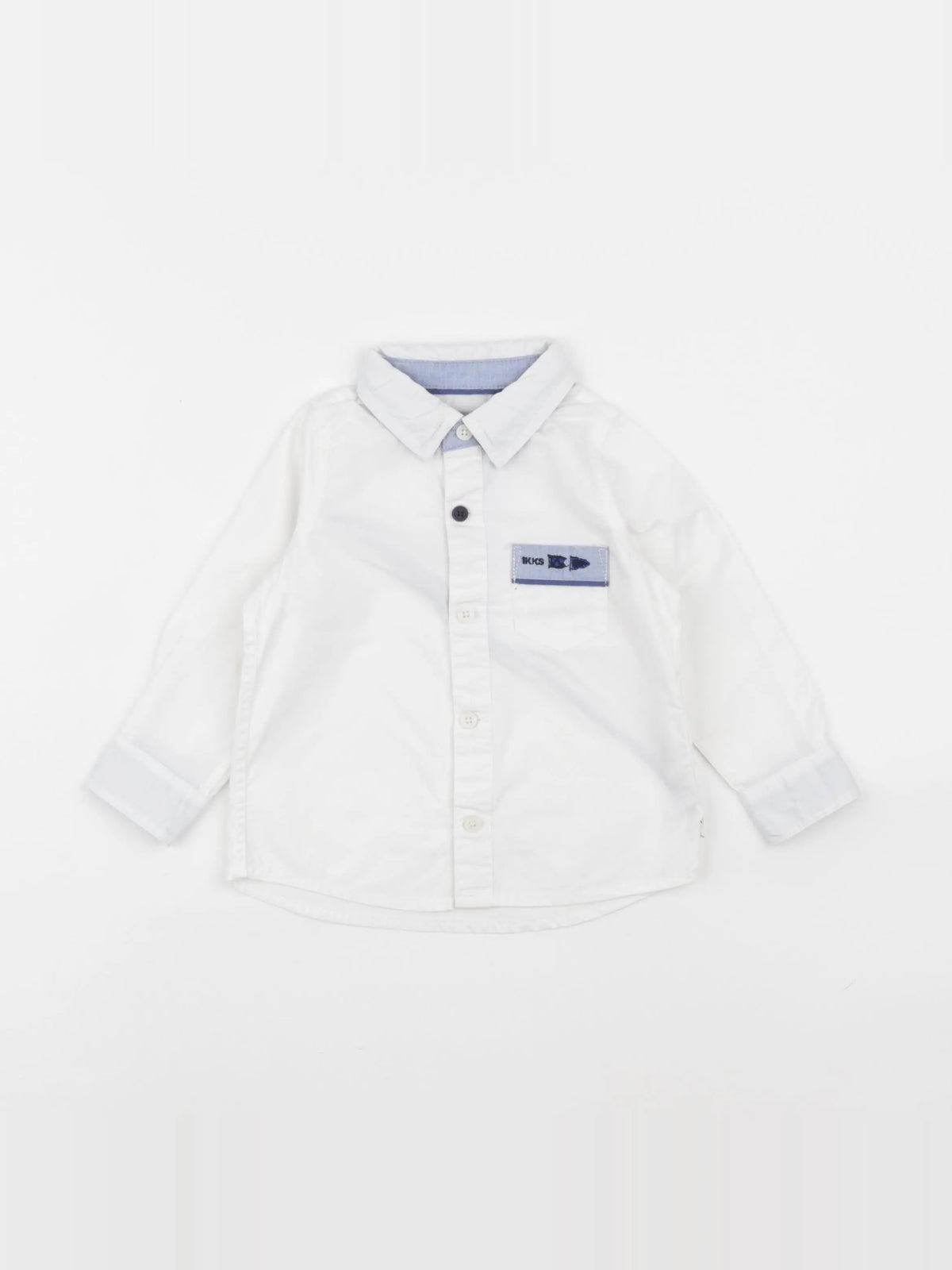 IKKS - chemise imprimé au dos blanc - 12 mois