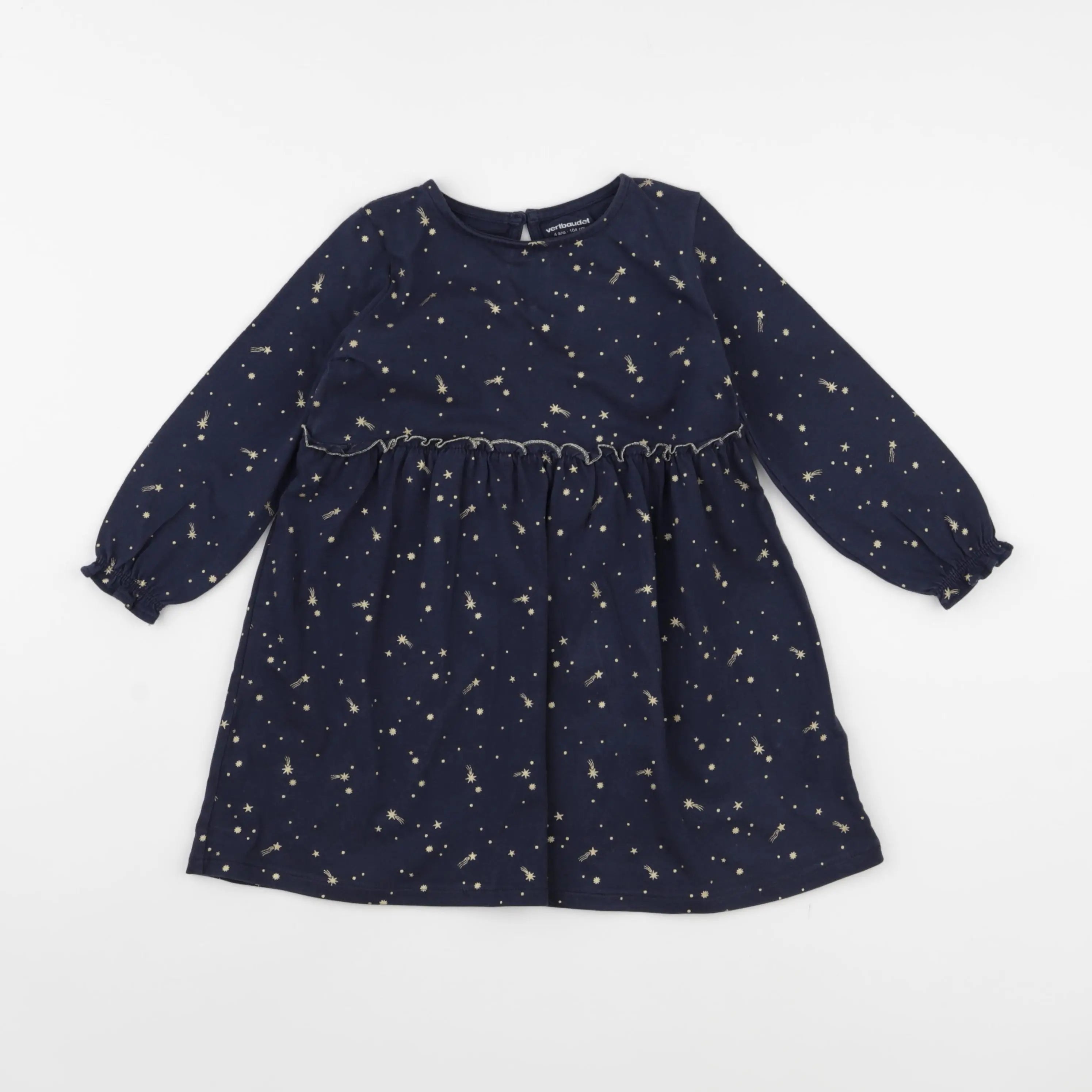 Vertbaudet - robe bleu - 4 ans