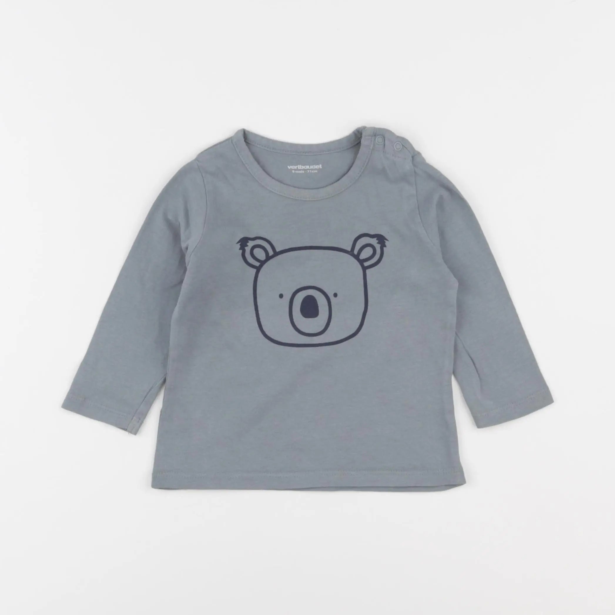 Vertbaudet - tee-shirt vert - 9 mois