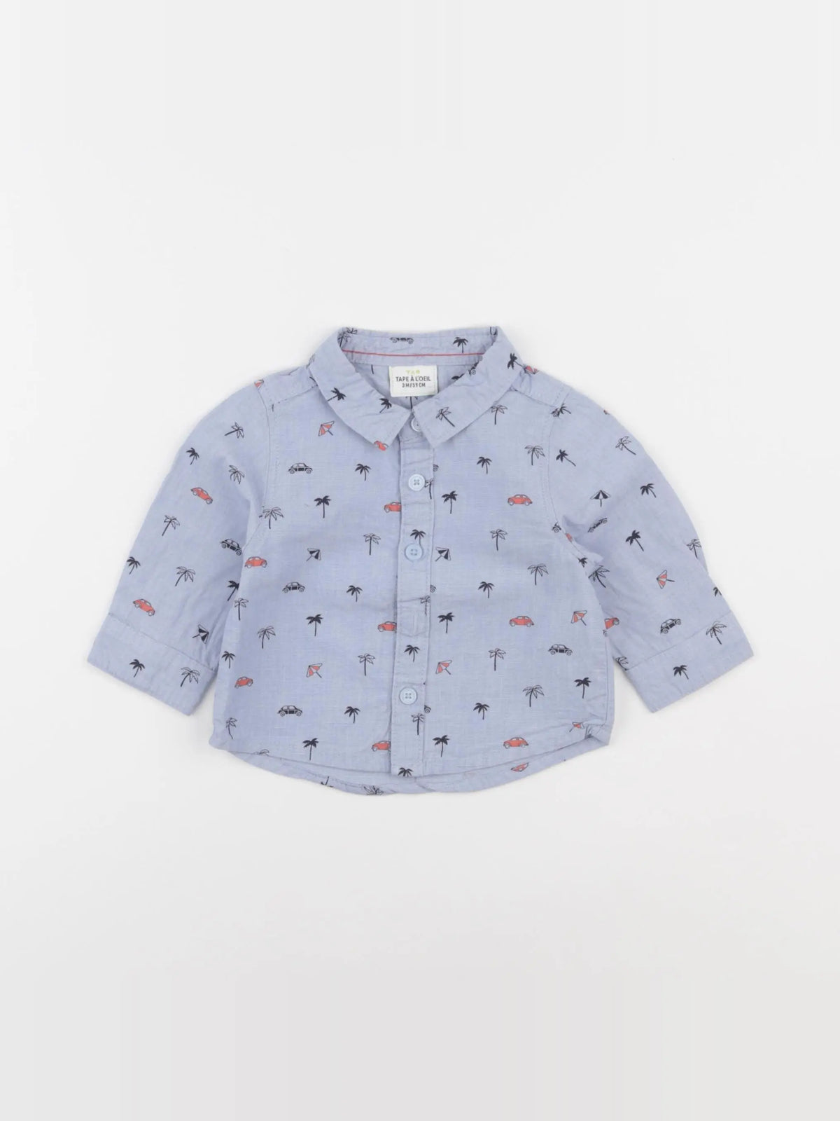 Tape à l'oeil - chemise bleu - 3 mois