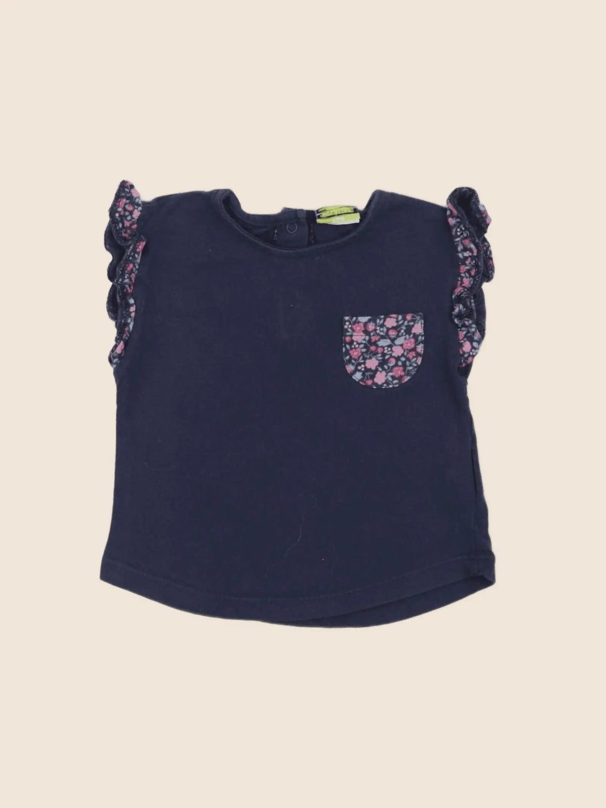 Tape à l'oeil - tee-shirt bleu - 6 mois