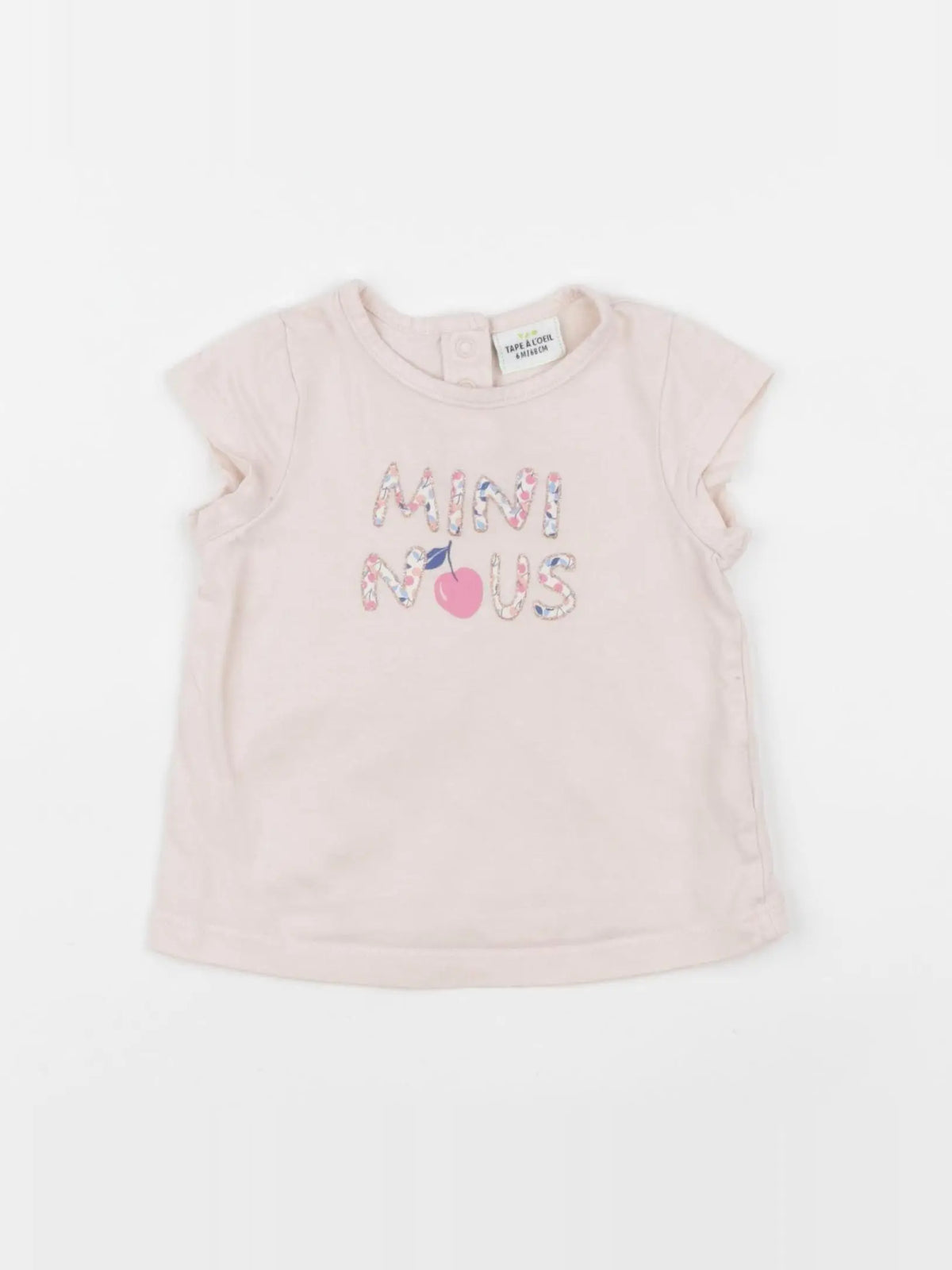 Tape à l'oeil - tee-shirt rose - 6 mois