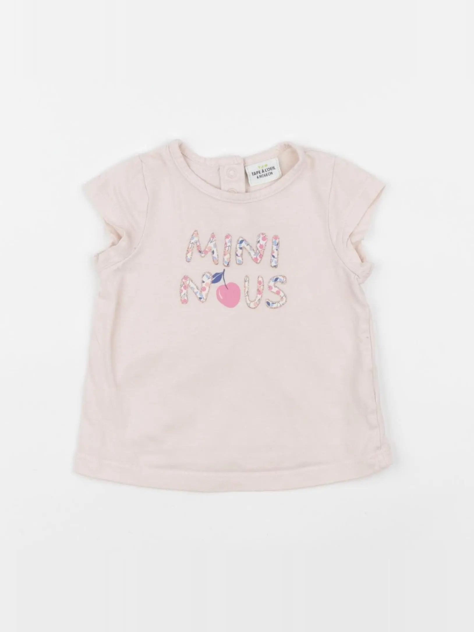 Tape à l'oeil - tee-shirt rose - 6 mois