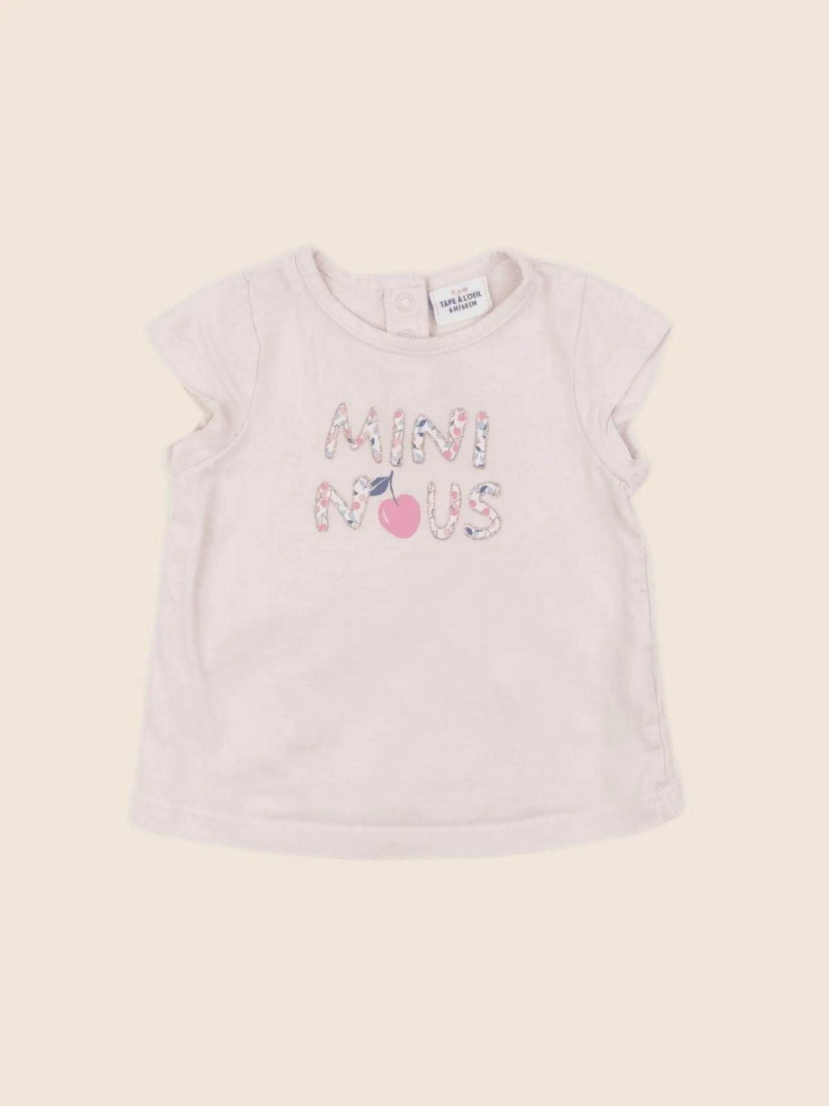Tape à l'oeil - tee-shirt rose - 6 mois