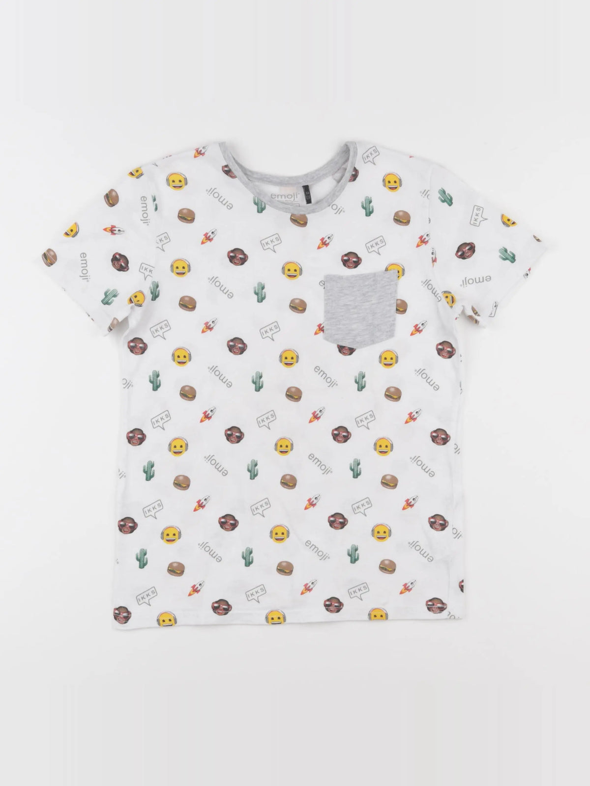 IKKS - tee-shirt blanc - 8 ans