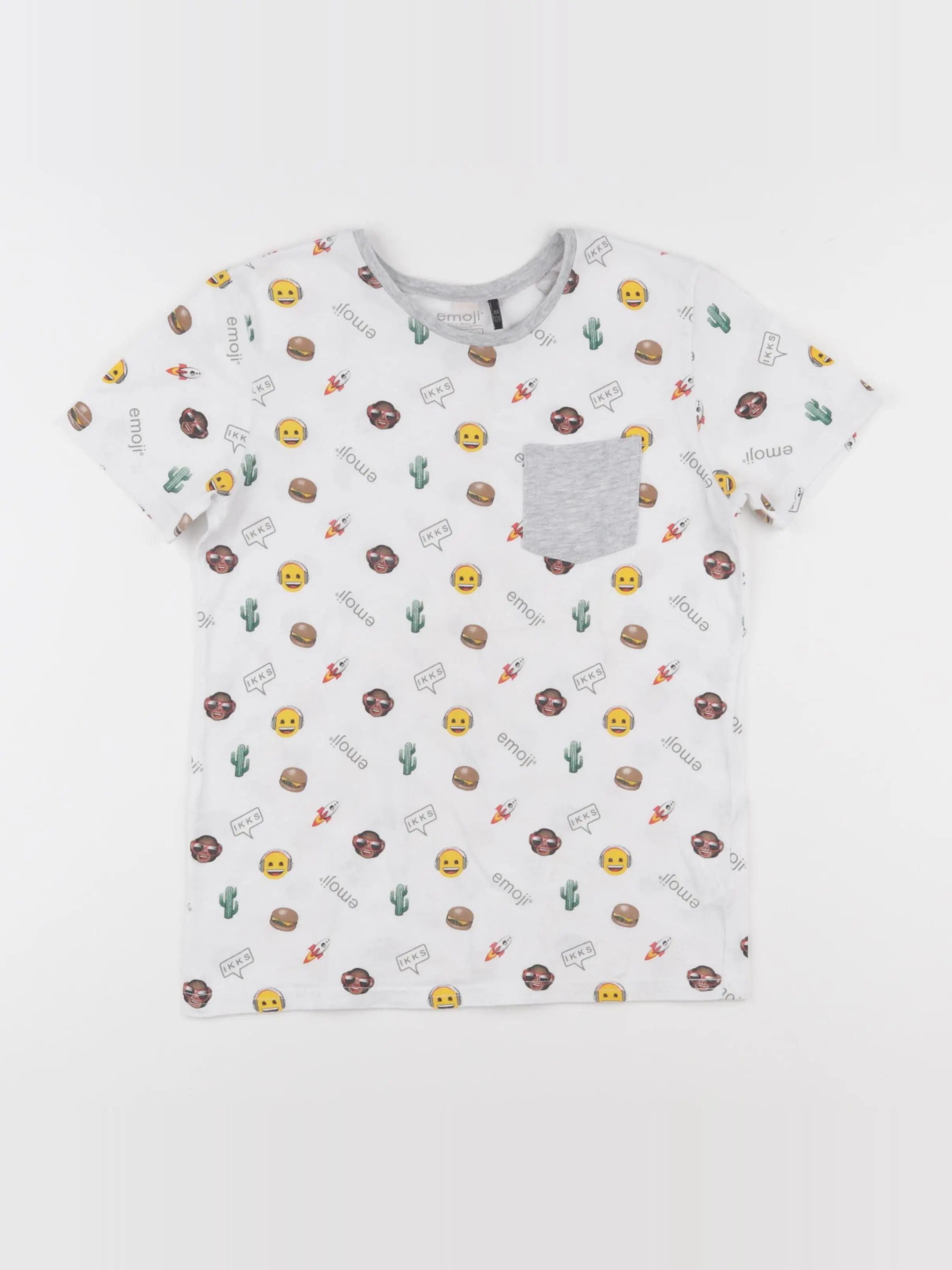 IKKS - tee-shirt blanc - 8 ans