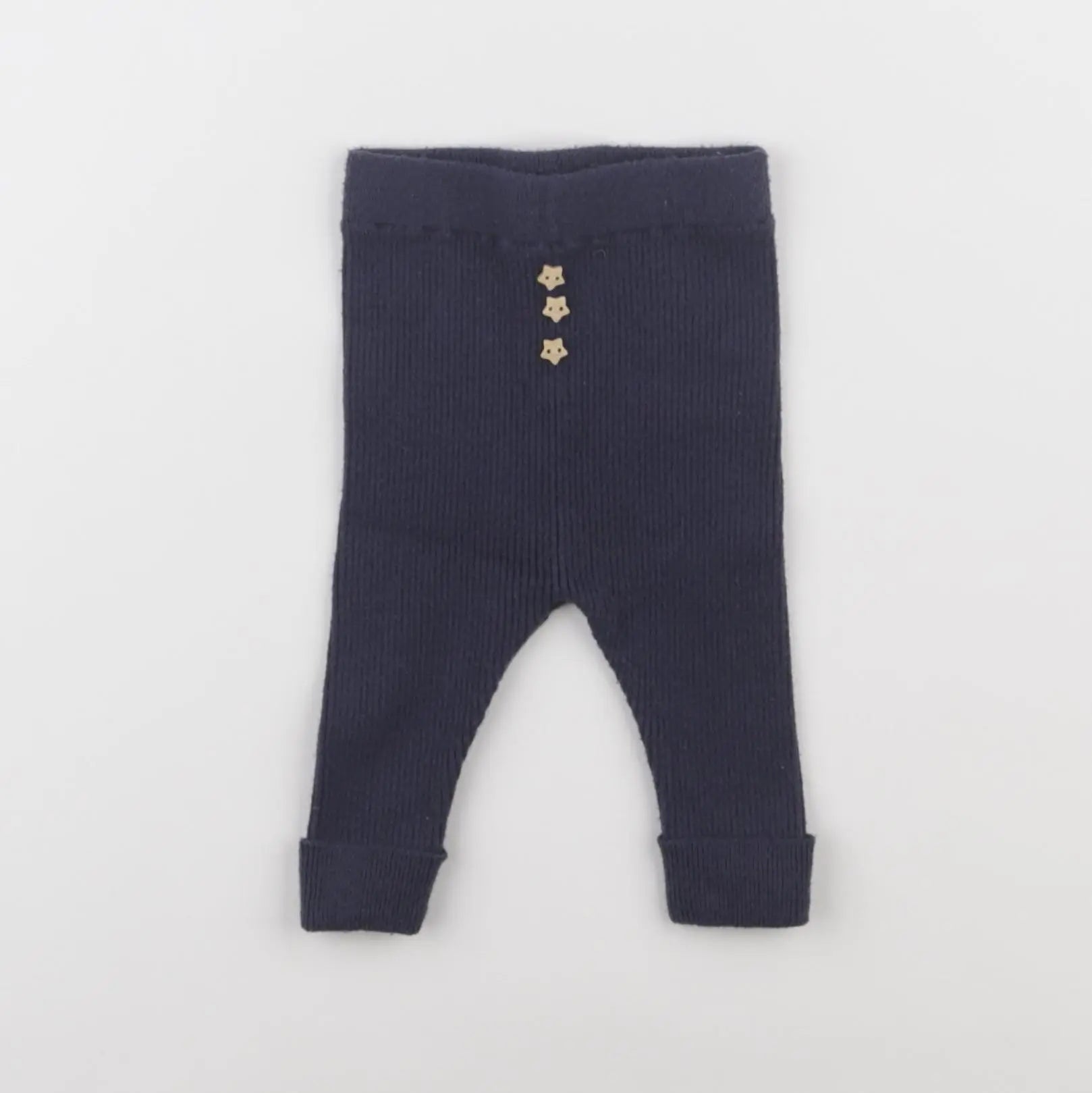 Vertbaudet - legging bleu - 3 mois