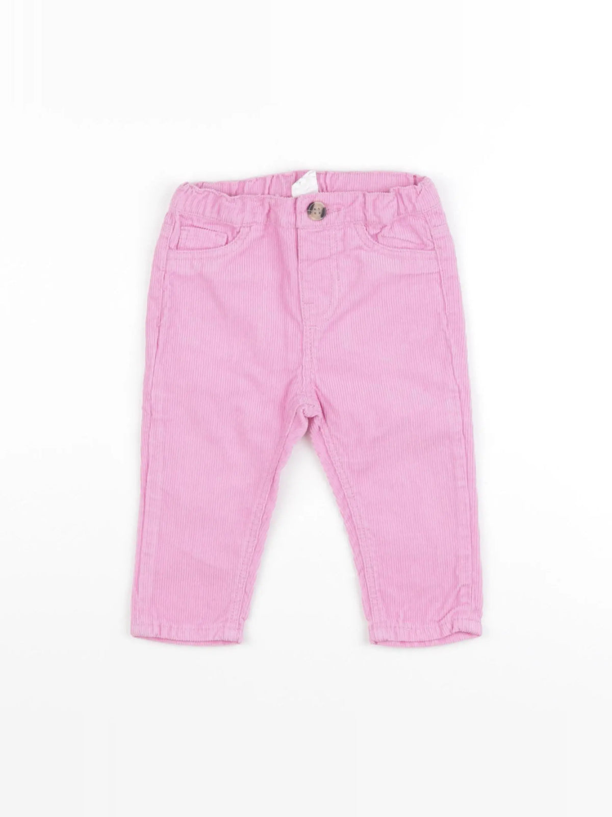 H&M - pantalon rose - 6/9 mois