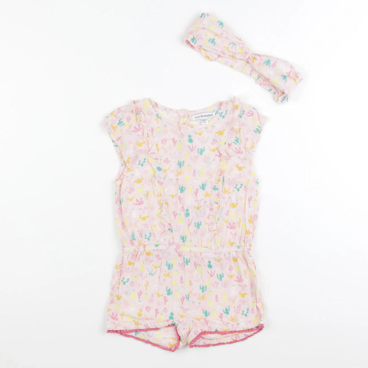 Vertbaudet - combinaison rose - 2 ans
