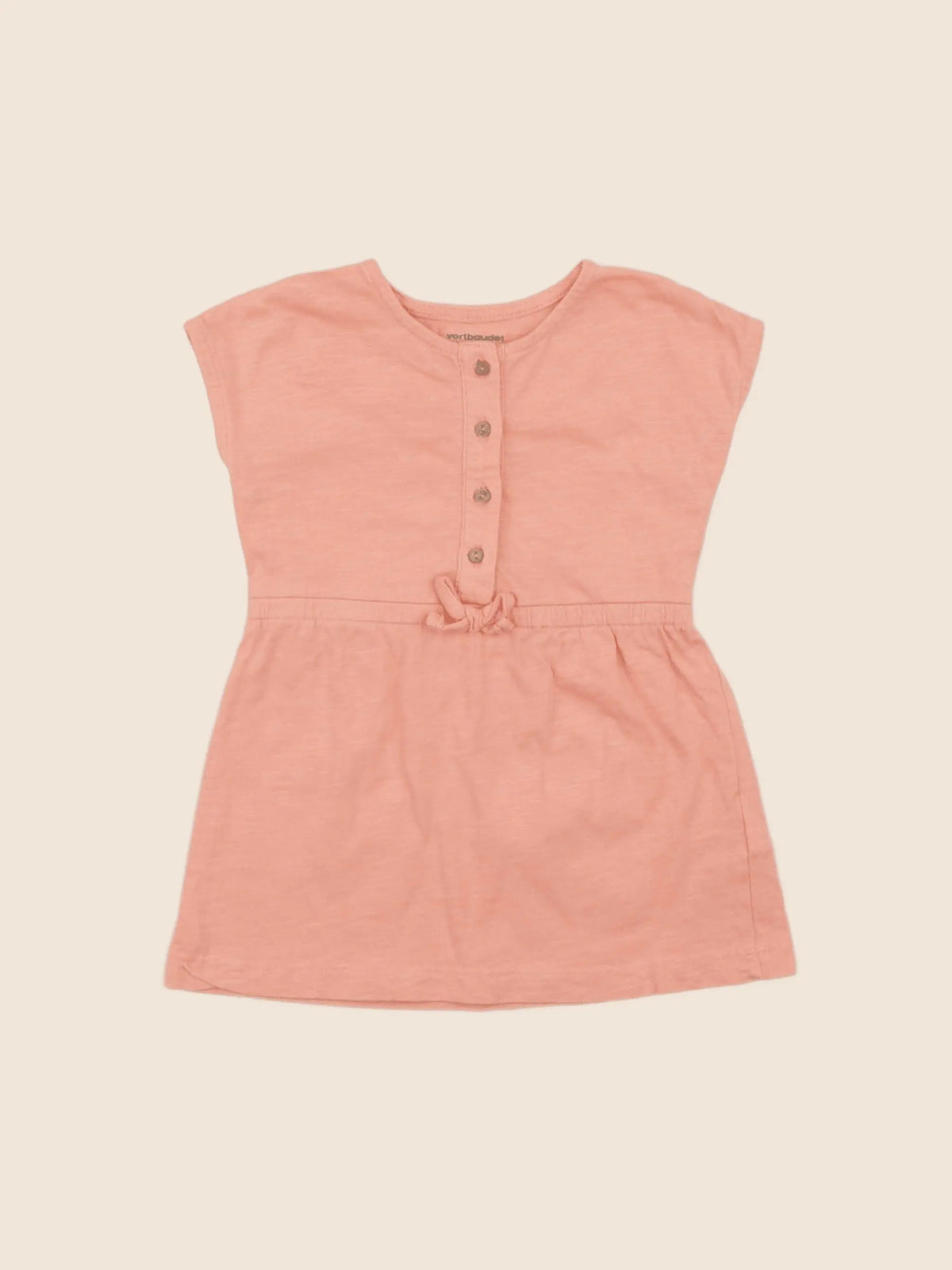Vertbaudet - robe orange - 12 mois