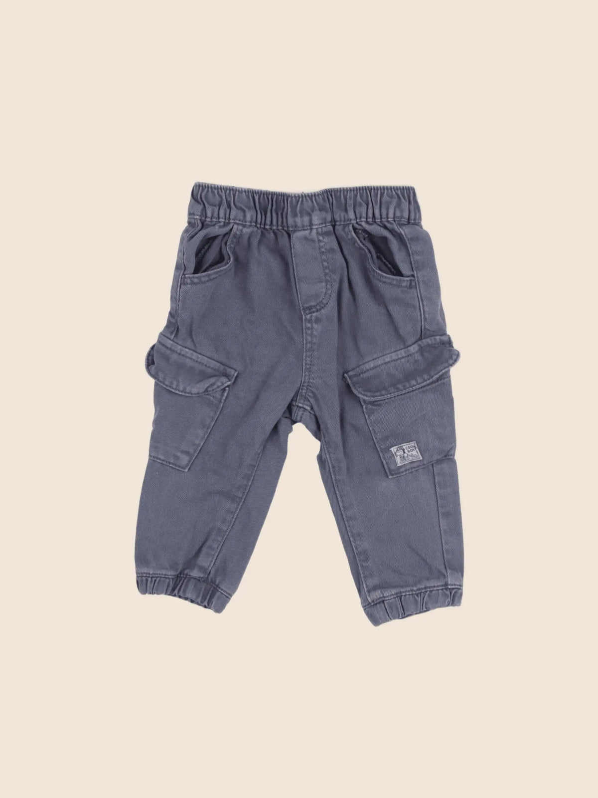 Vertbaudet - pantalon bleu - 6 mois
