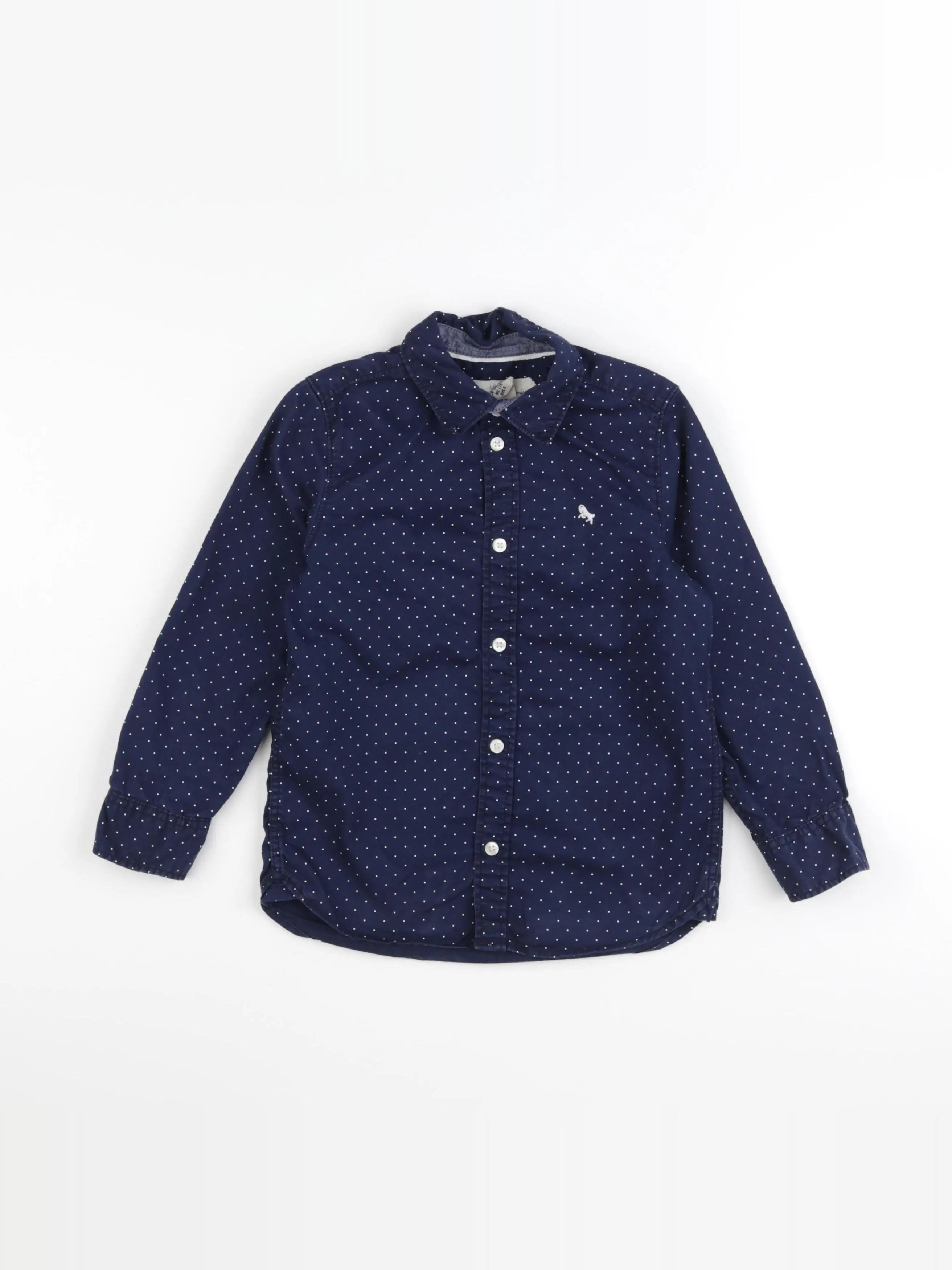 H&M - chemise bleu - 5/6 ans