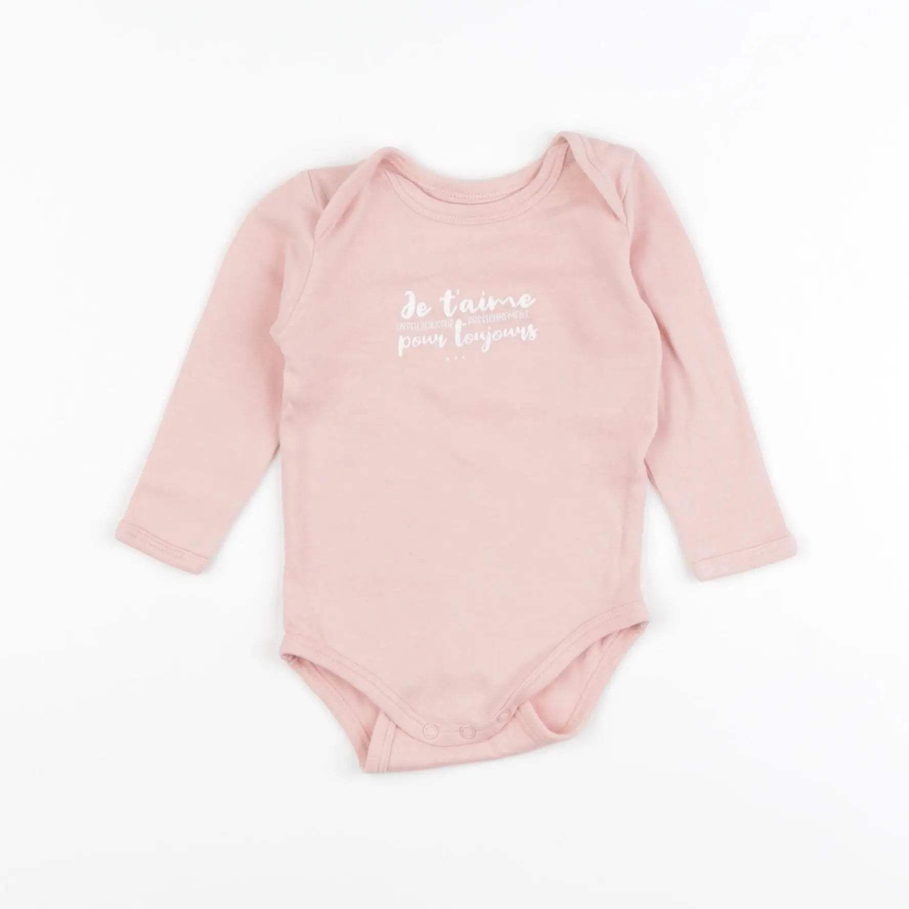 Vertbaudet - body rose - 6 mois