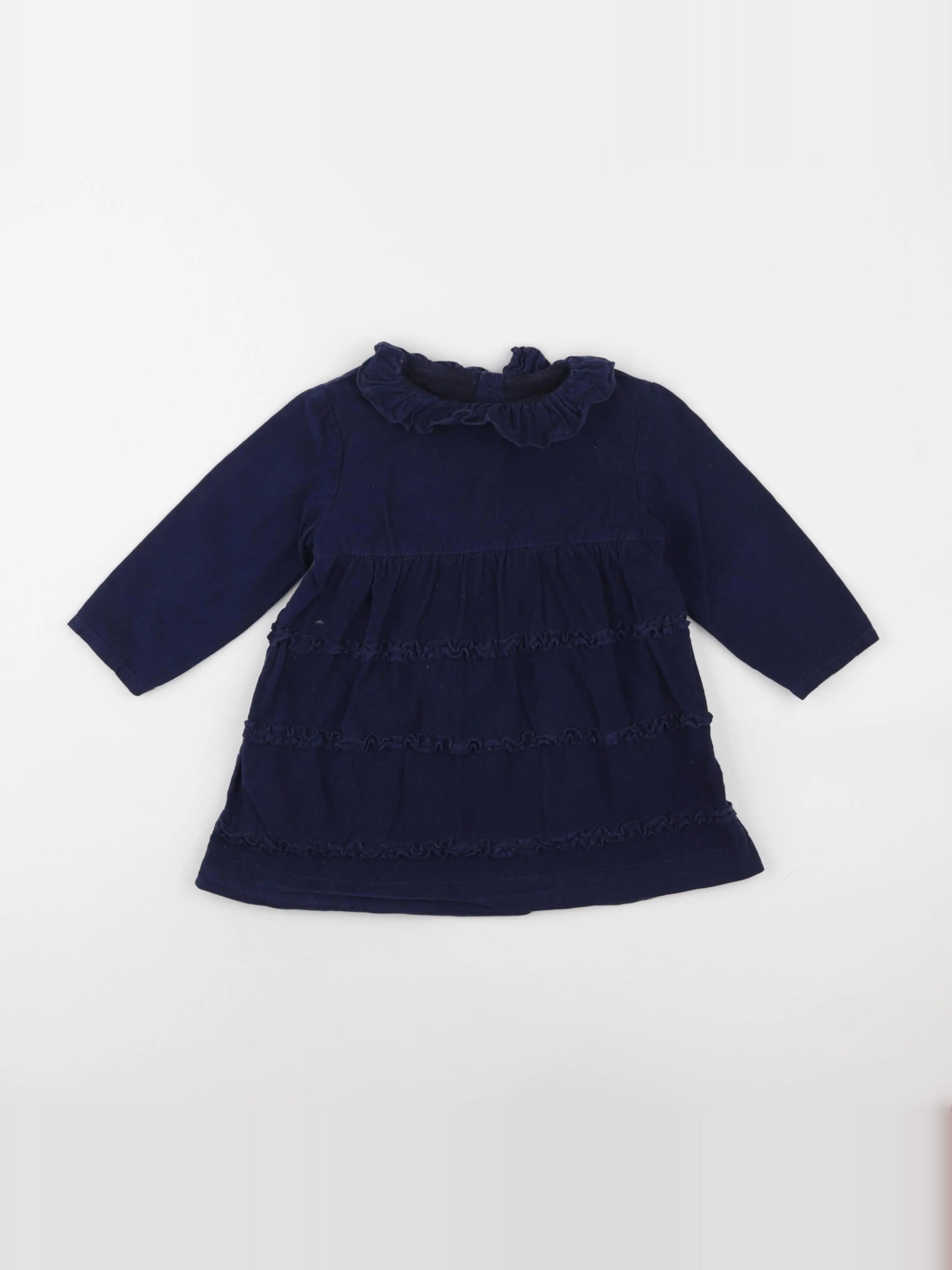 Petit Bateau - robe bleu - 36 mois