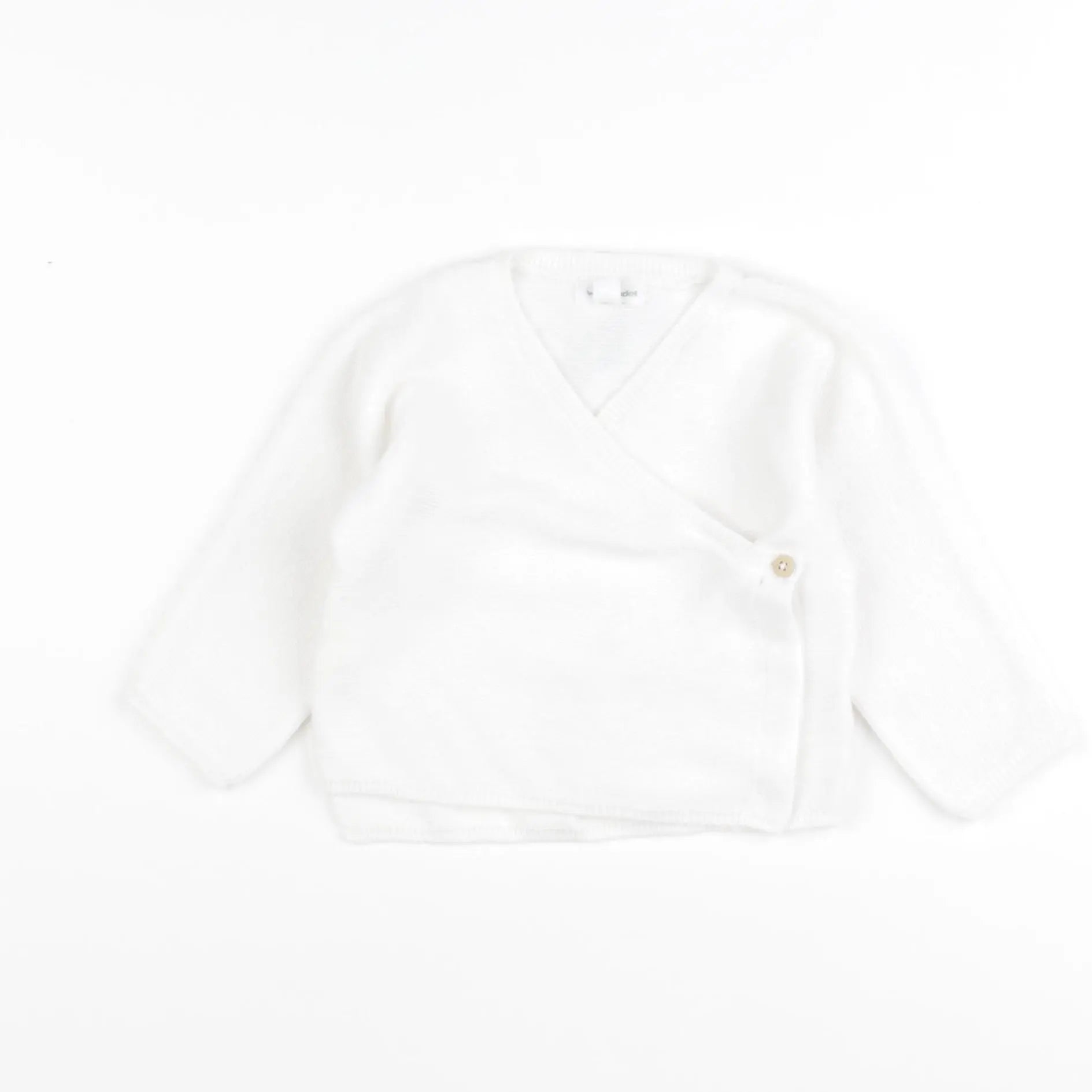 Vertbaudet - gilet blanc - 6 mois