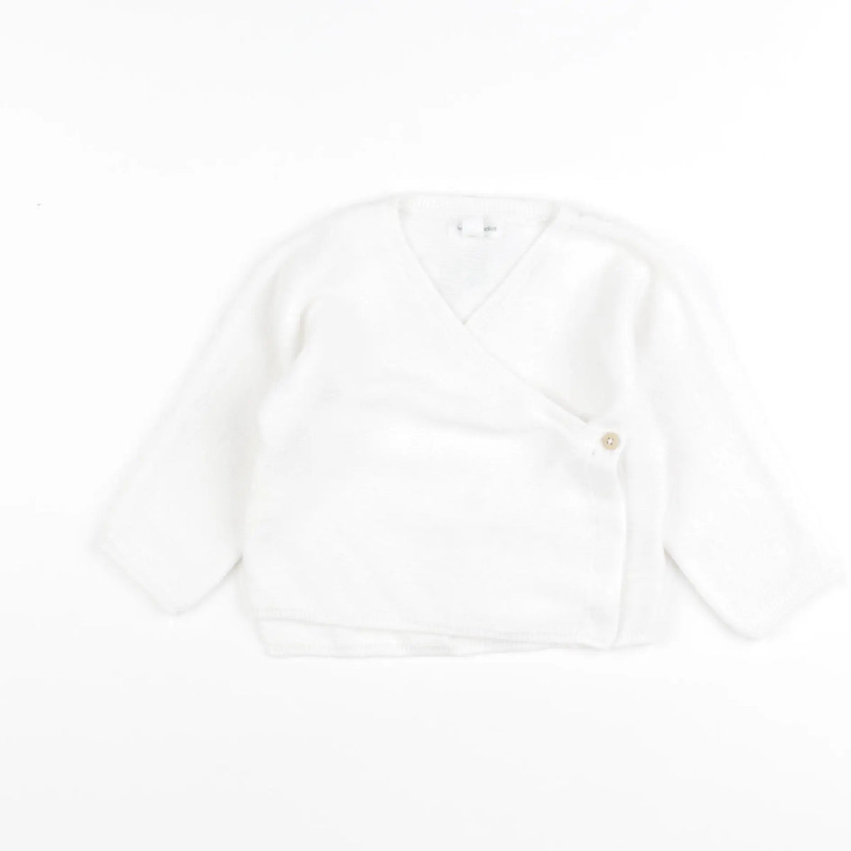 Vertbaudet - gilet blanc - 6 mois