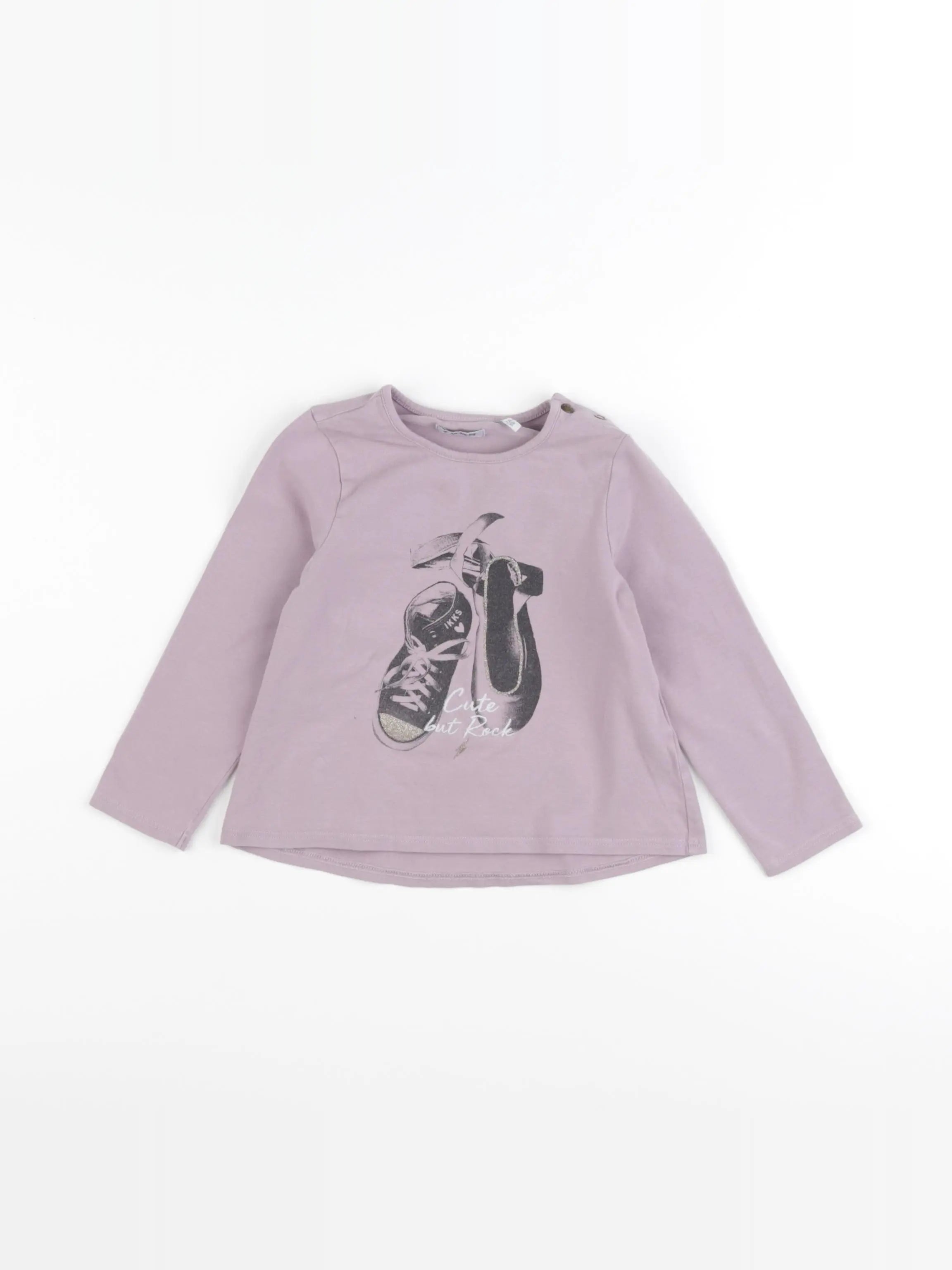 IKKS - tee-shirt violet - 2 ans