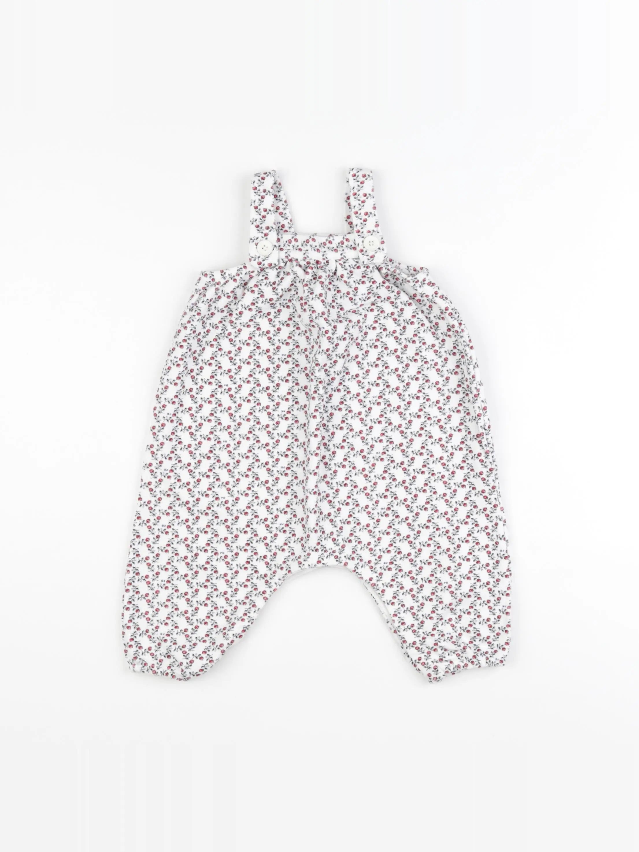 Petit Bateau - salopette multicolore - 6 mois