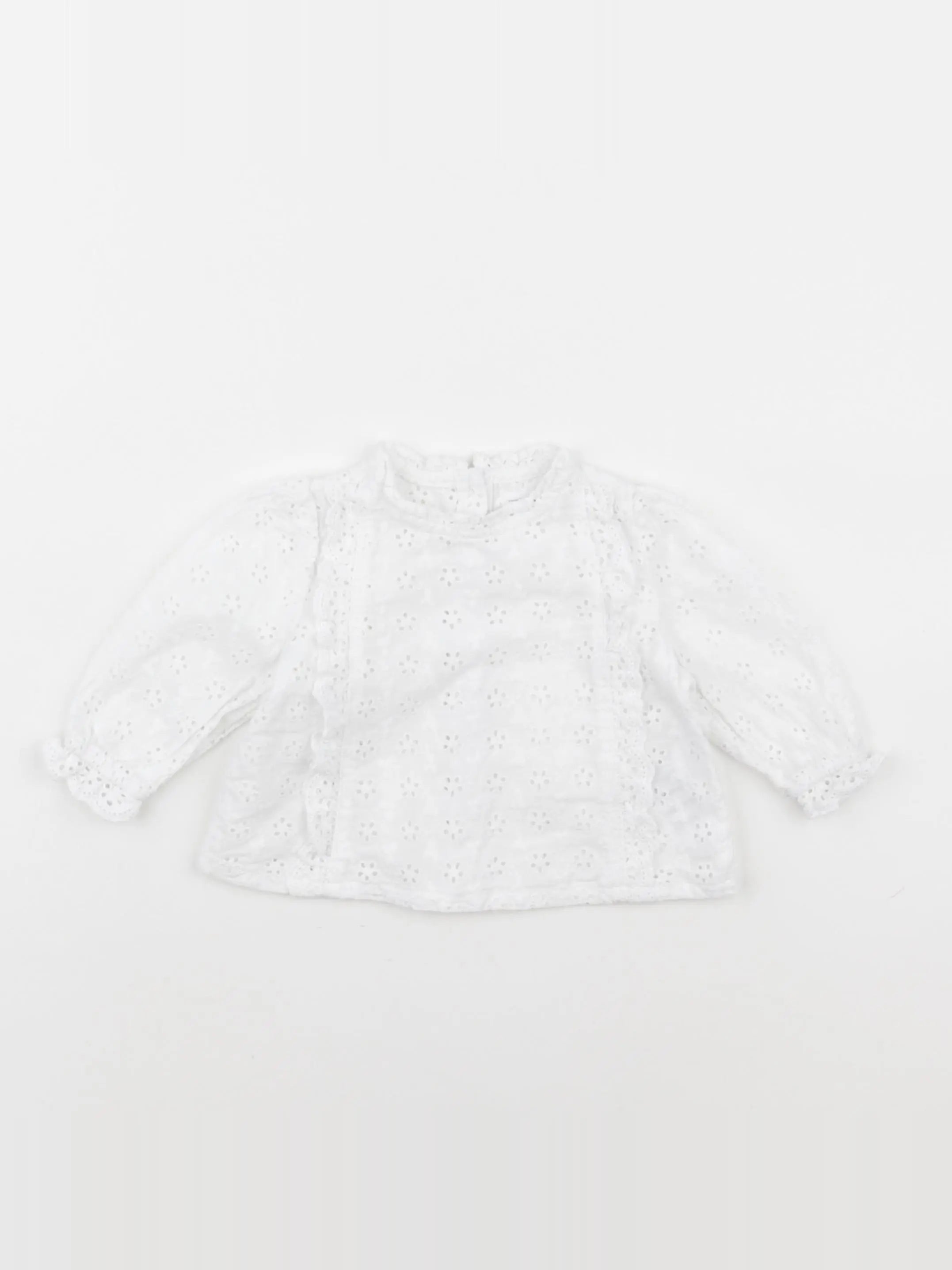 Vertbaudet - blouse blanc - 6 mois
