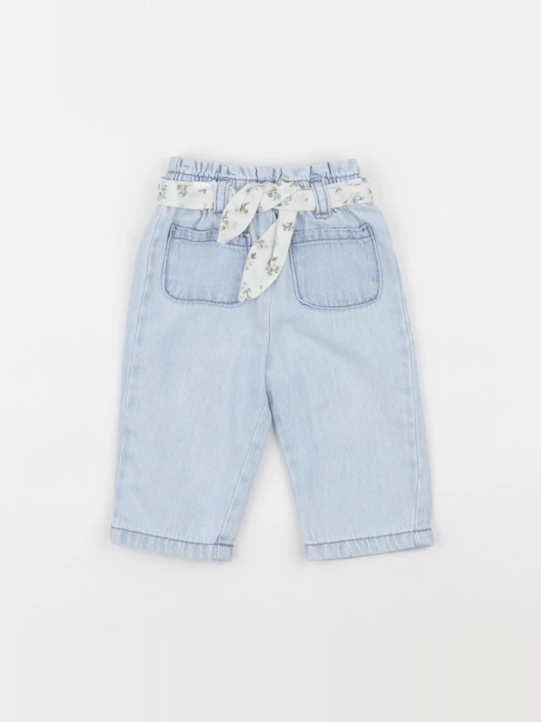 Vertbaudet - pantalon bleu - 6 mois