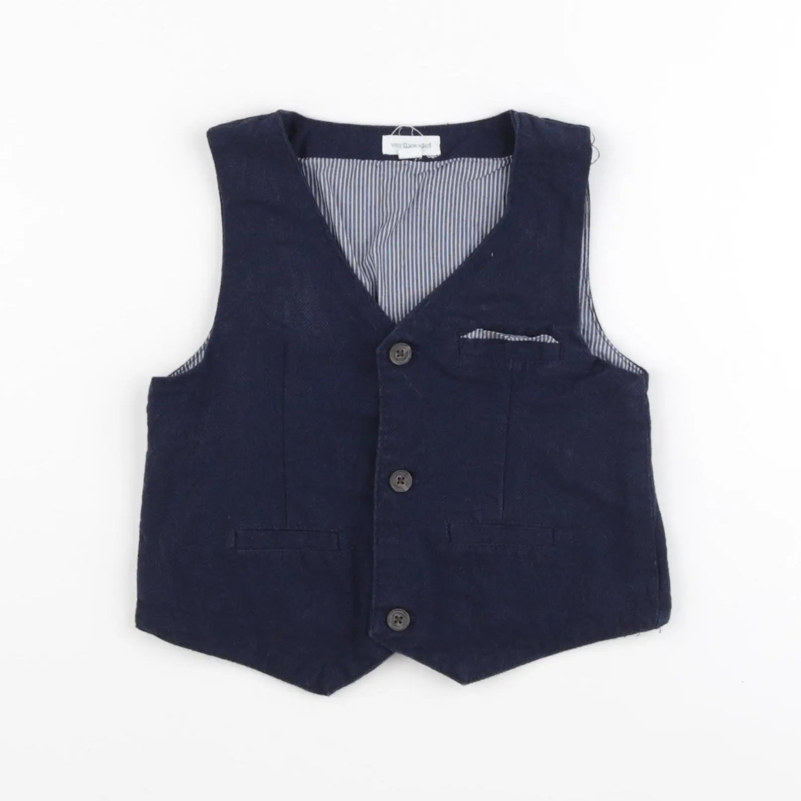 Vertbaudet - gilet bleu - 2 ans