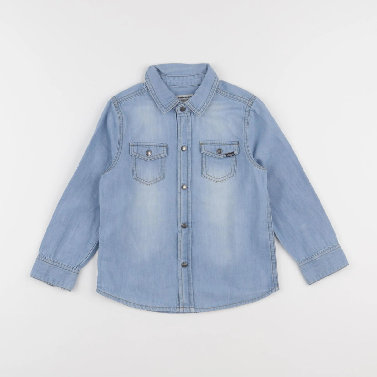 Vertbaudet - chemise bleu - 4 ans
