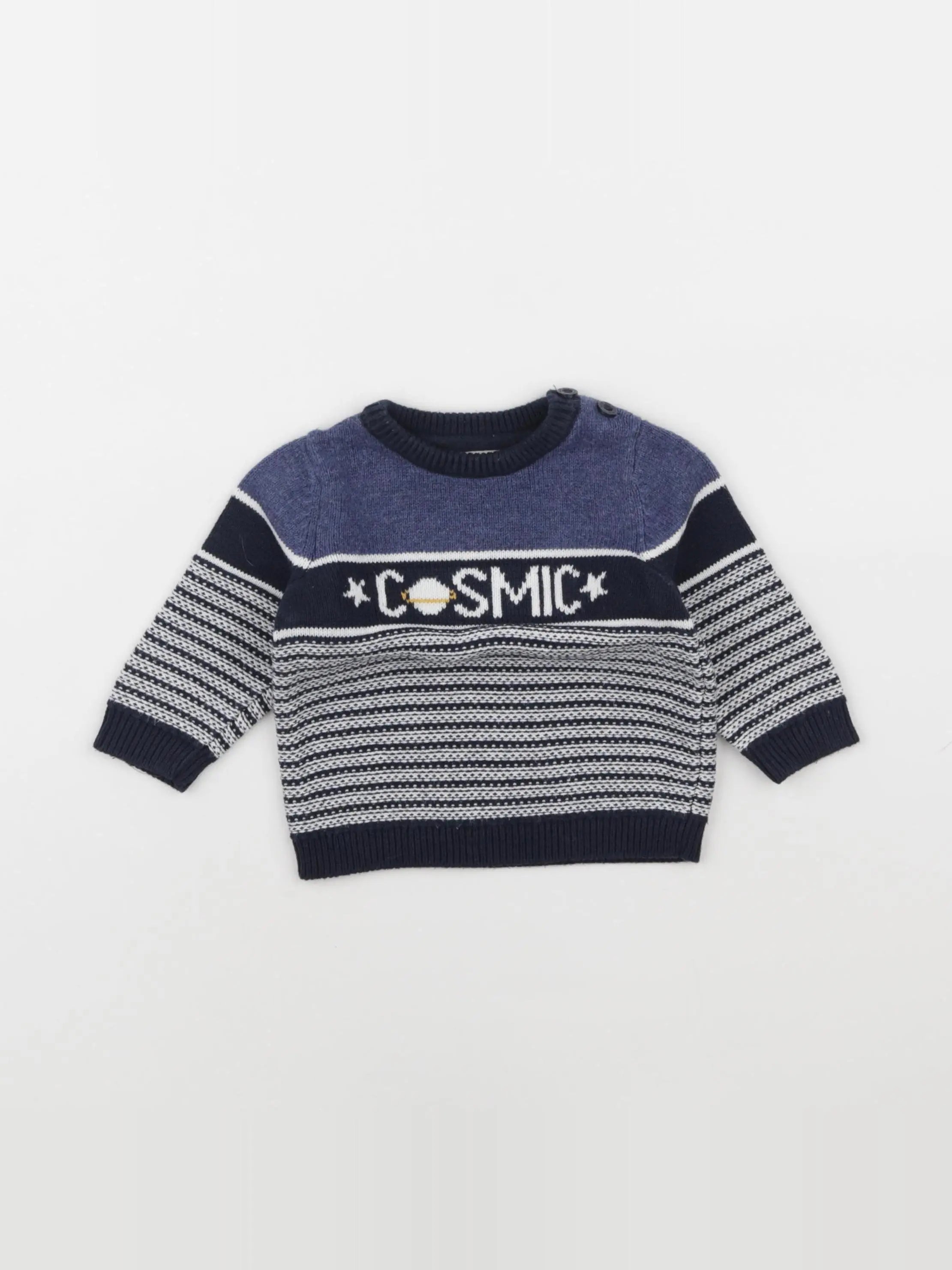 Tape à l'oeil - pull bleu - 6 mois