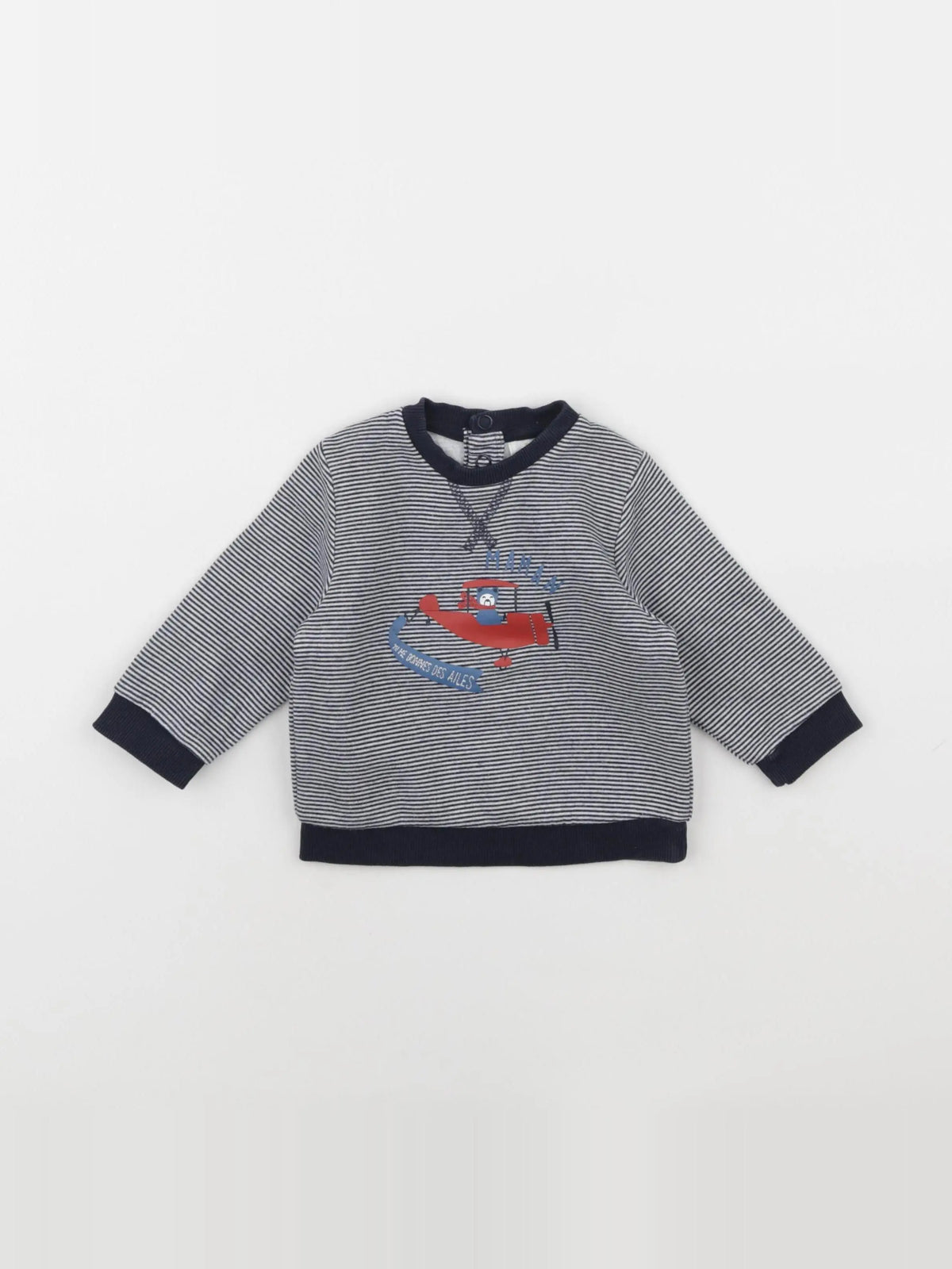 Tape à l'oeil - sweat bleu - 6 mois