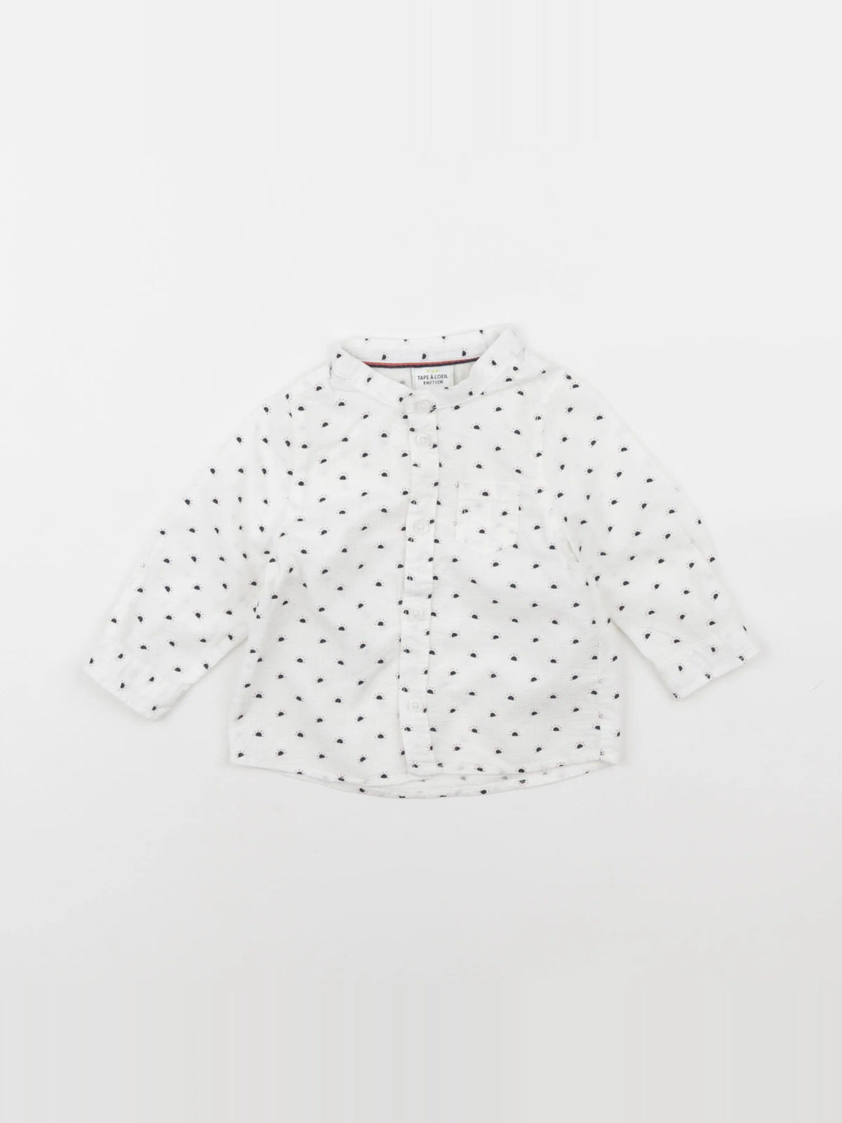 Tape à l'oeil - chemise blanc, bleu - 9 mois
