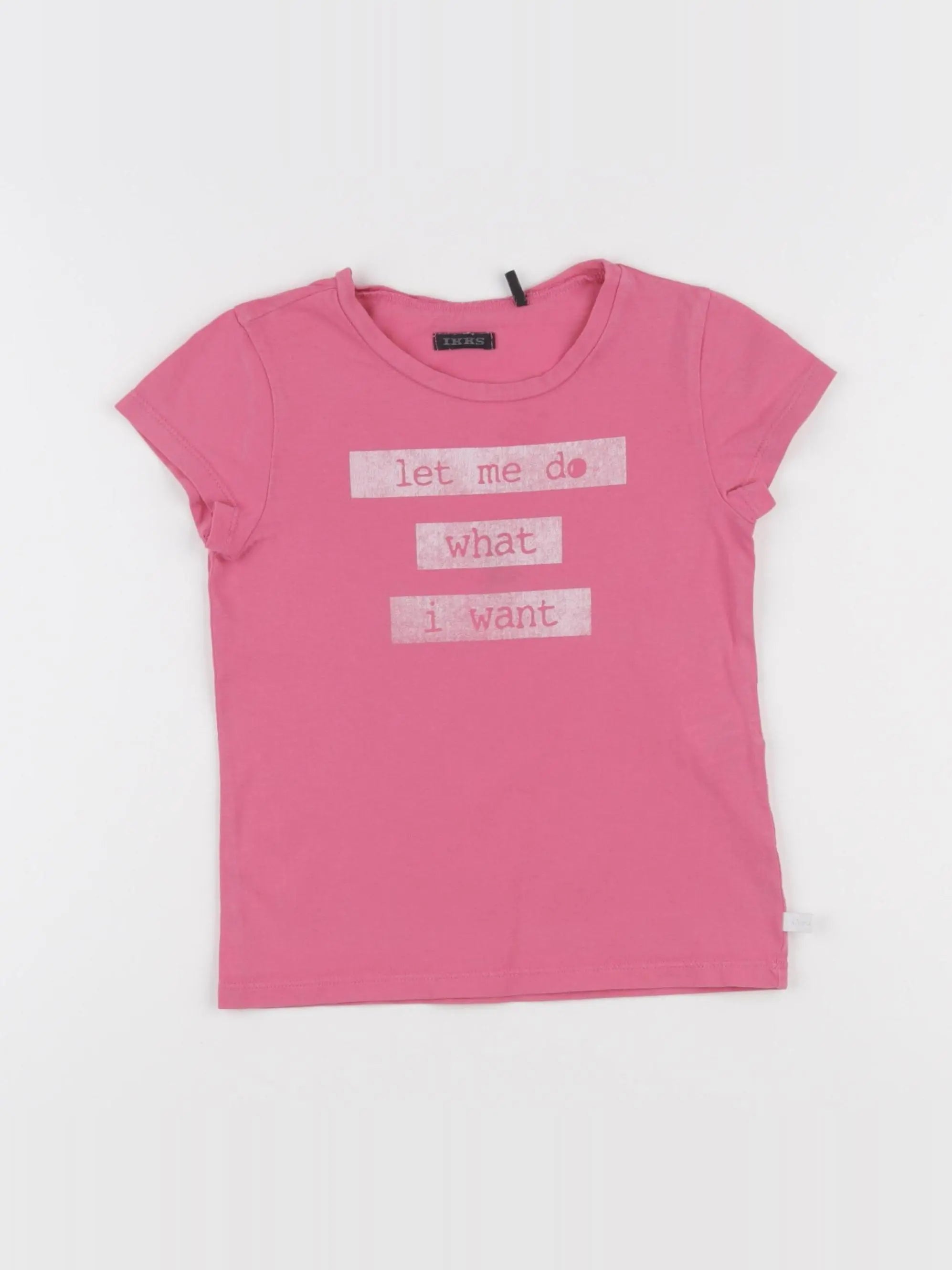 IKKS - tee-shirt rose - 4 ans