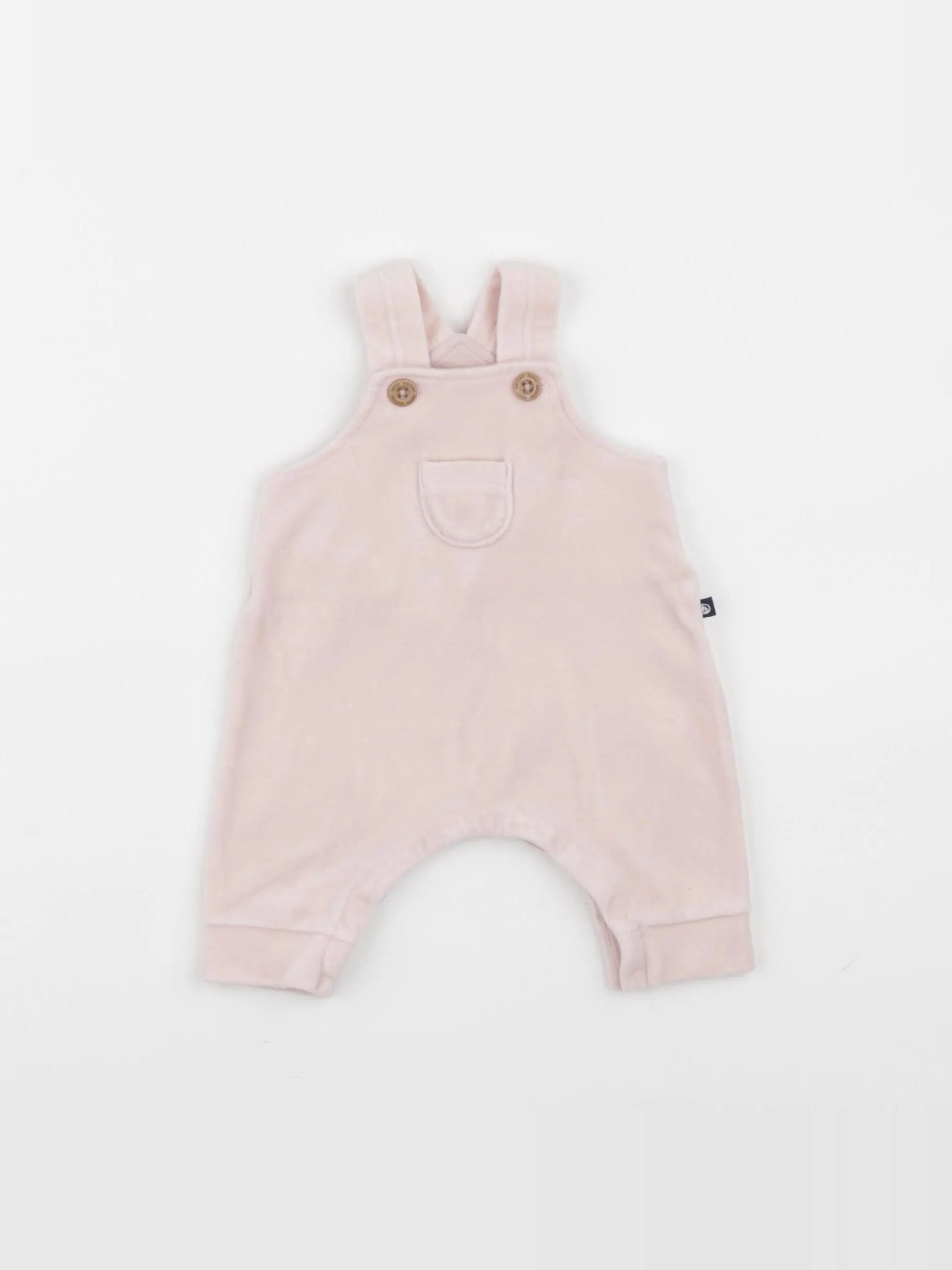 Petit Bateau - salopette rose - 0 mois