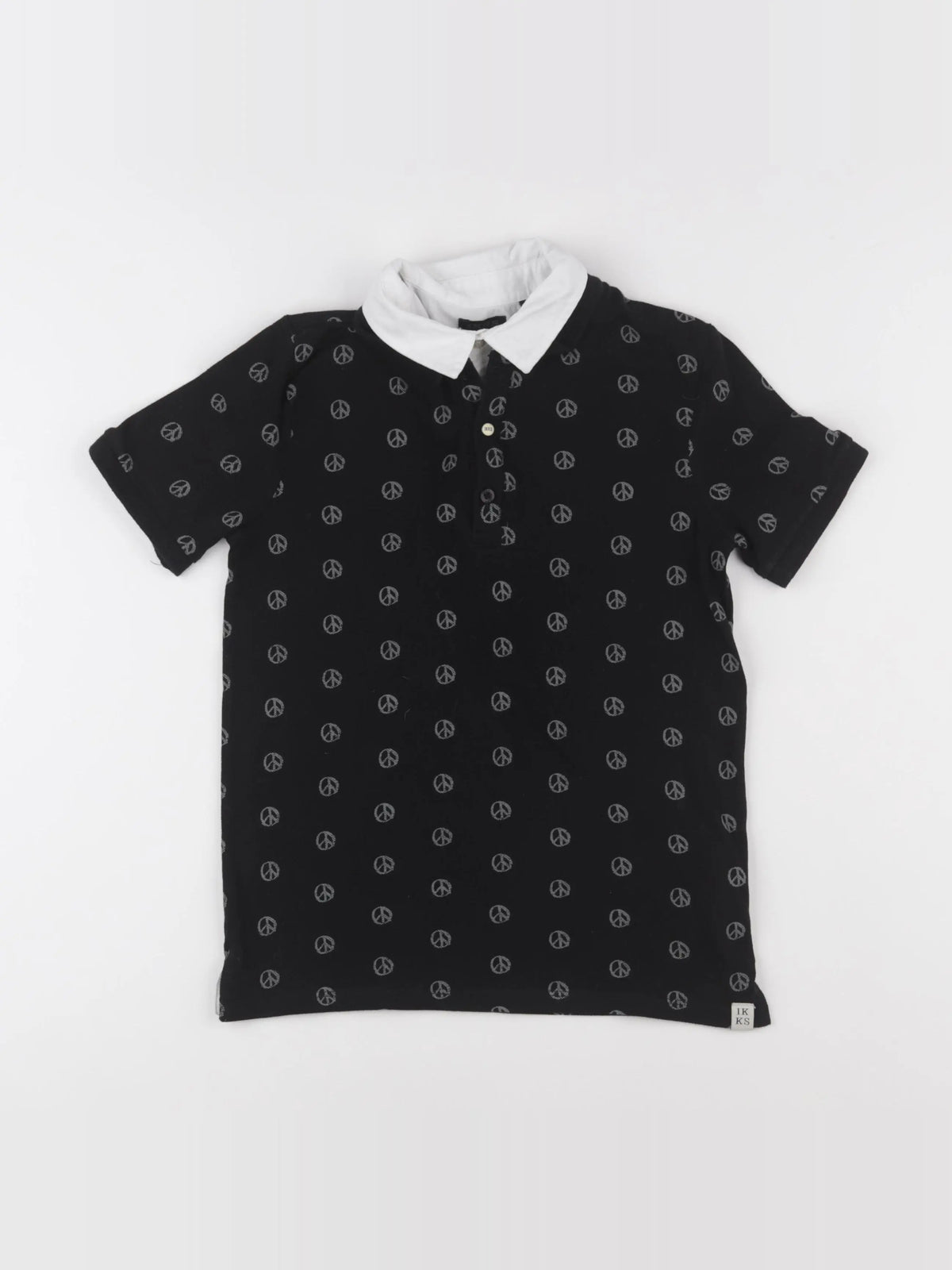 IKKS - polo noir - 10 ans