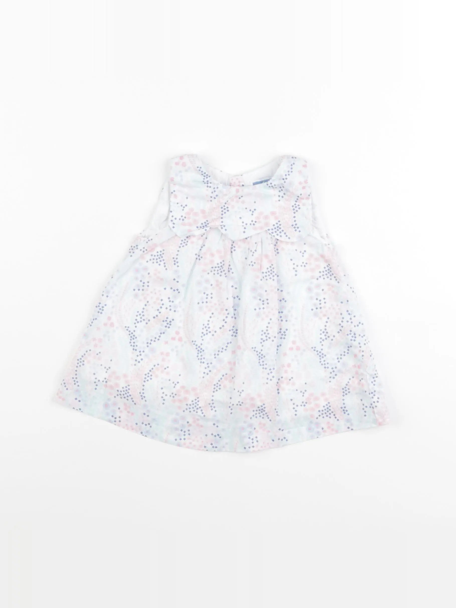 Jacadi - robe blanc, rose - 3 mois