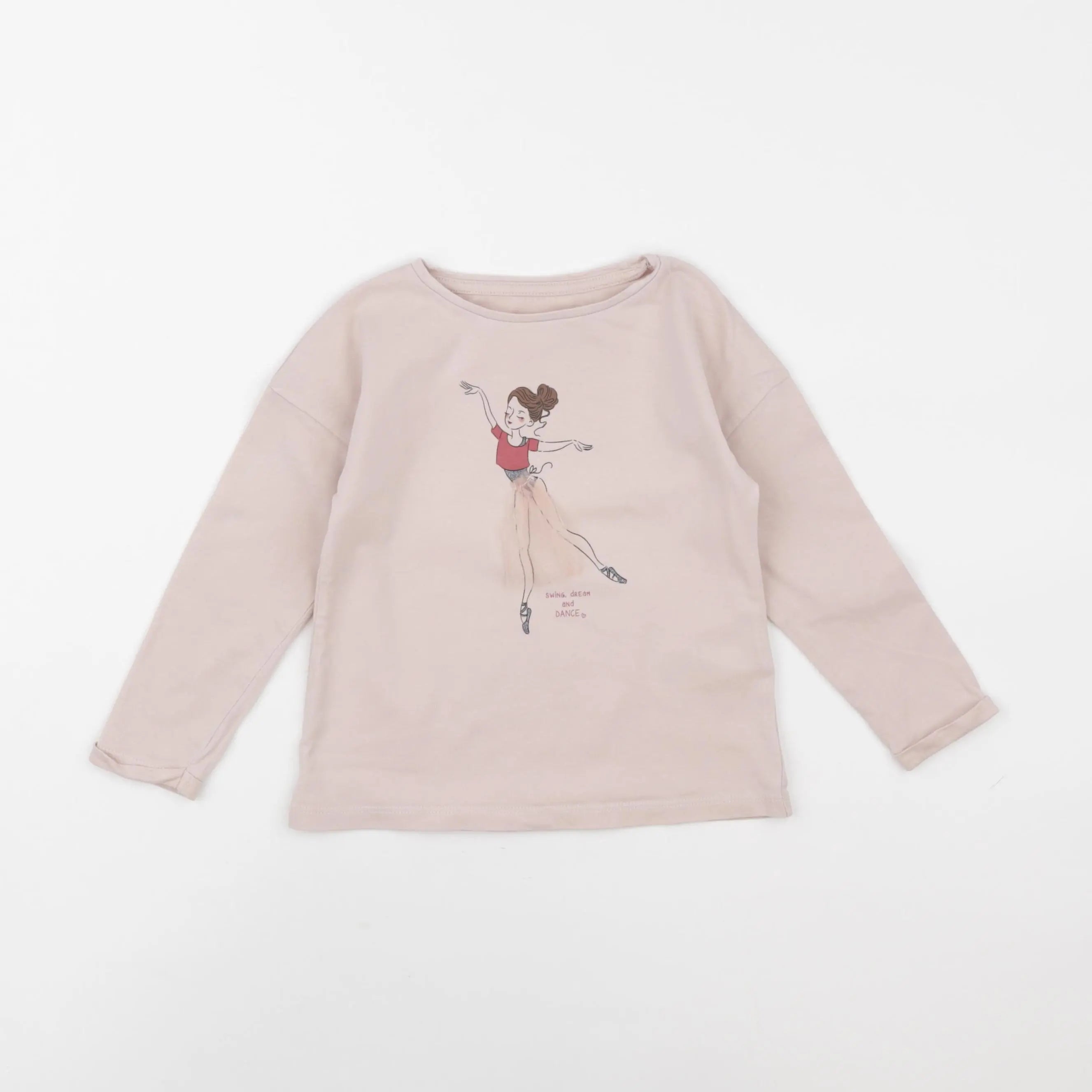Vertbaudet - tee-shirt rose - 3 ans