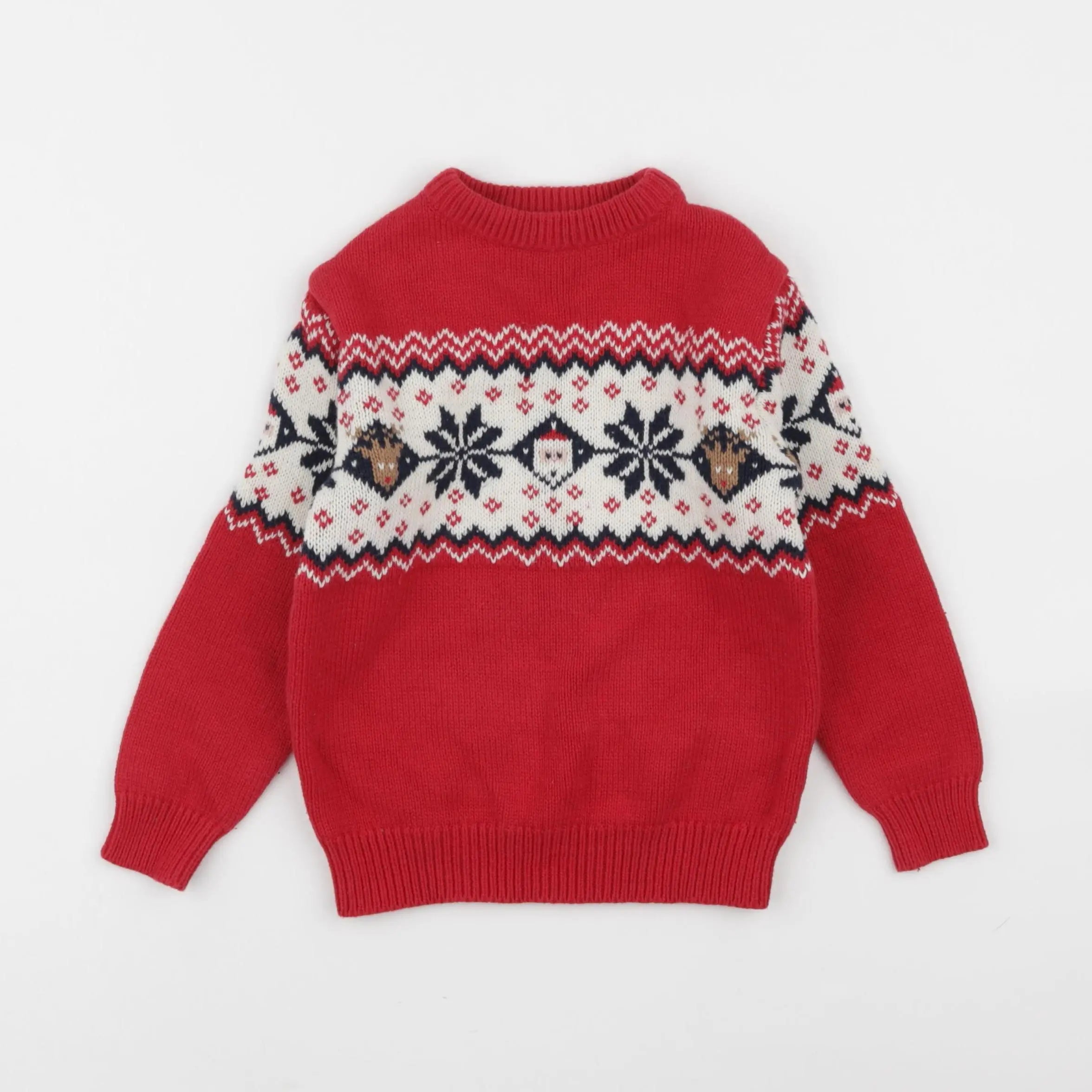 Vertbaudet - pull rouge - 5 ans