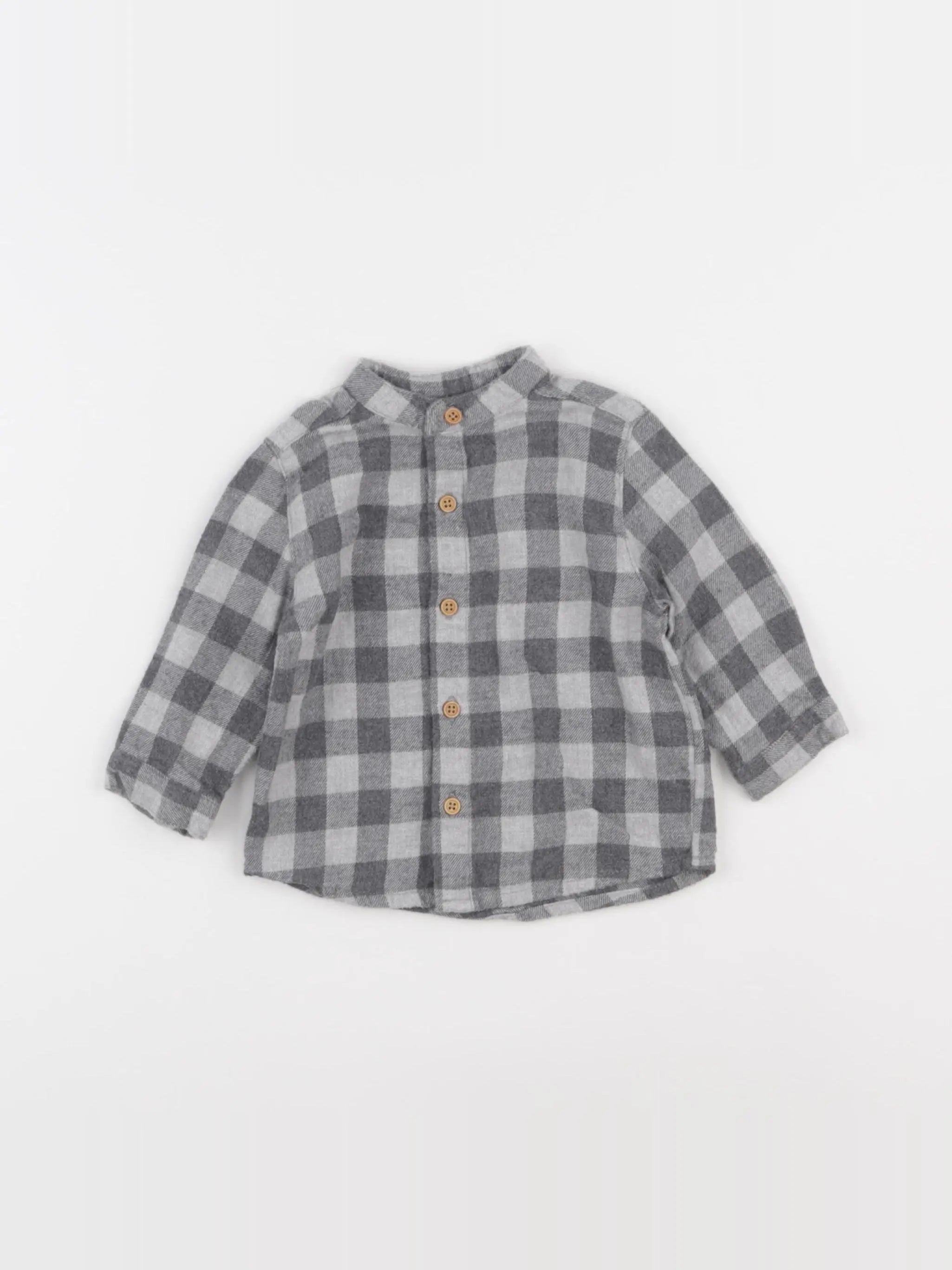 Boutchou - chemise gris - 6 mois