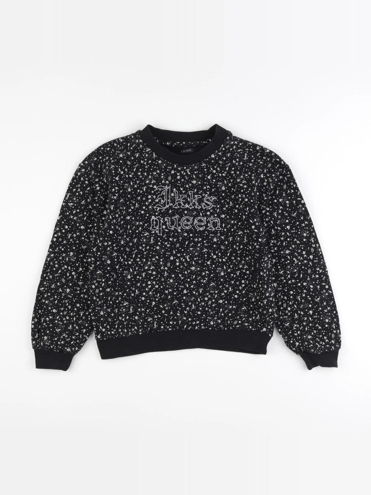 IKKS - sweat noir - 10 ans