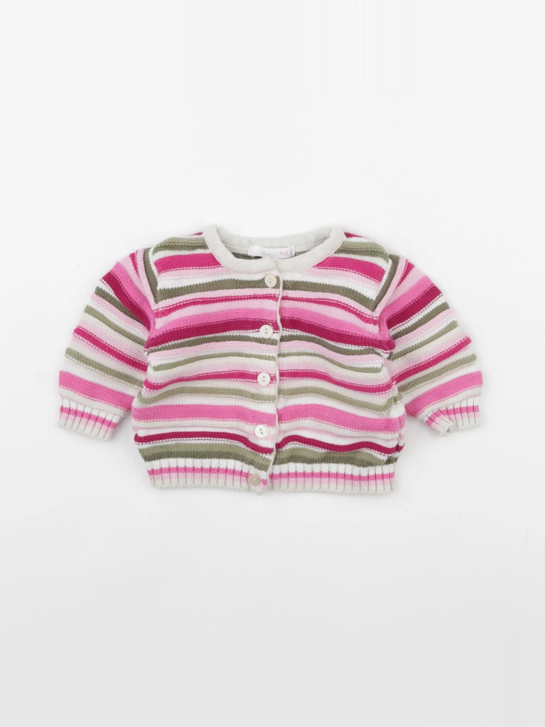 H&M - gilet rose - 3/6 mois