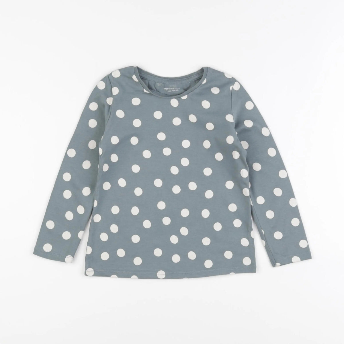 Vertbaudet - tee-shirt vert, blanc - 4 ans